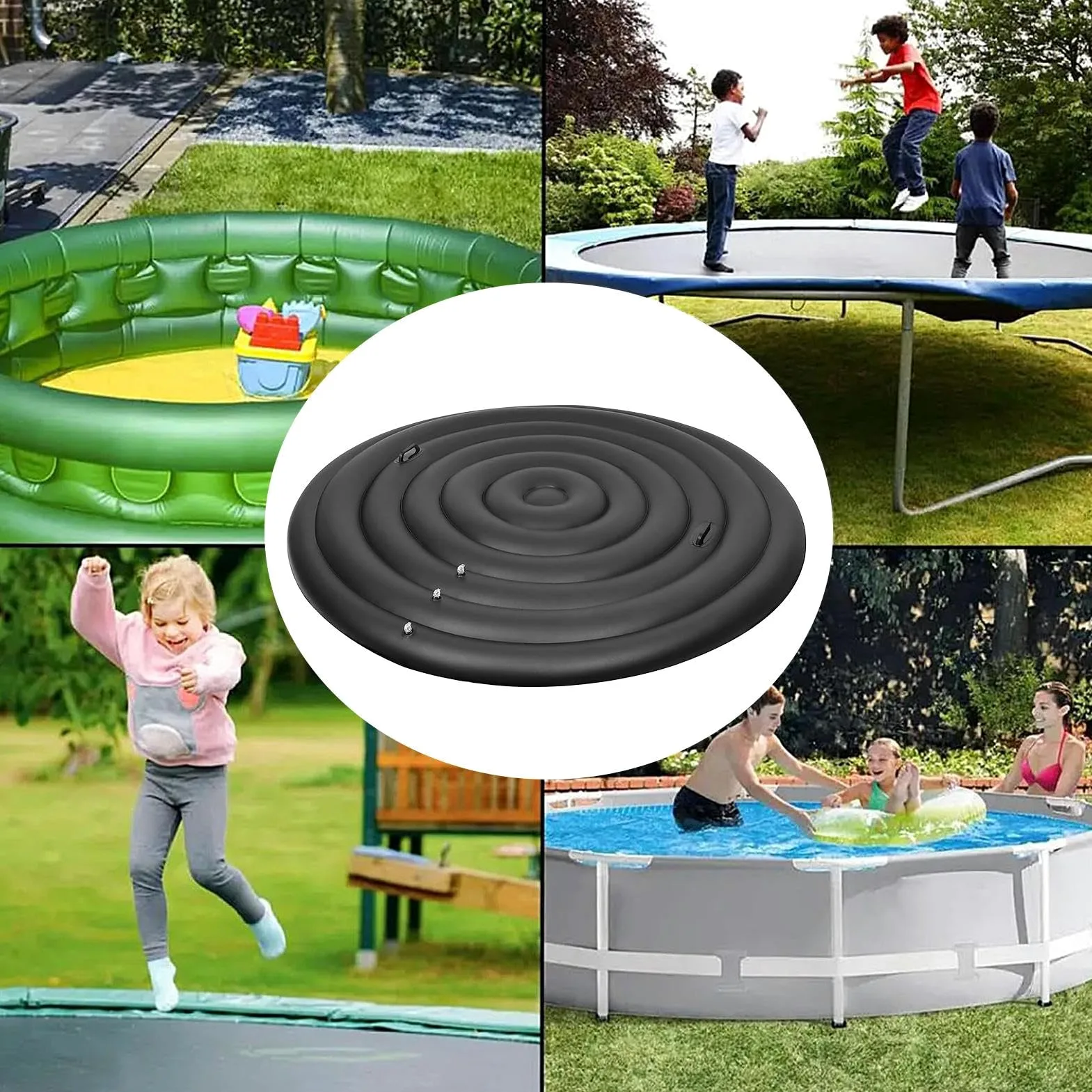 Cubierta para bañera de hidromasaje Hinchable Protector de Bañera Inflable | Protector Térmico de para Patio Jardín Apartamento Camping Baño Terraza Interior Exterior