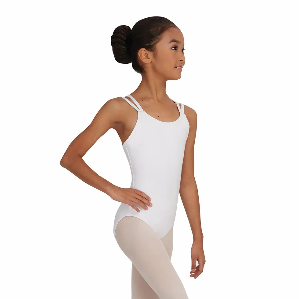Capezio Maillot clásico para mujer con tirantes dobles