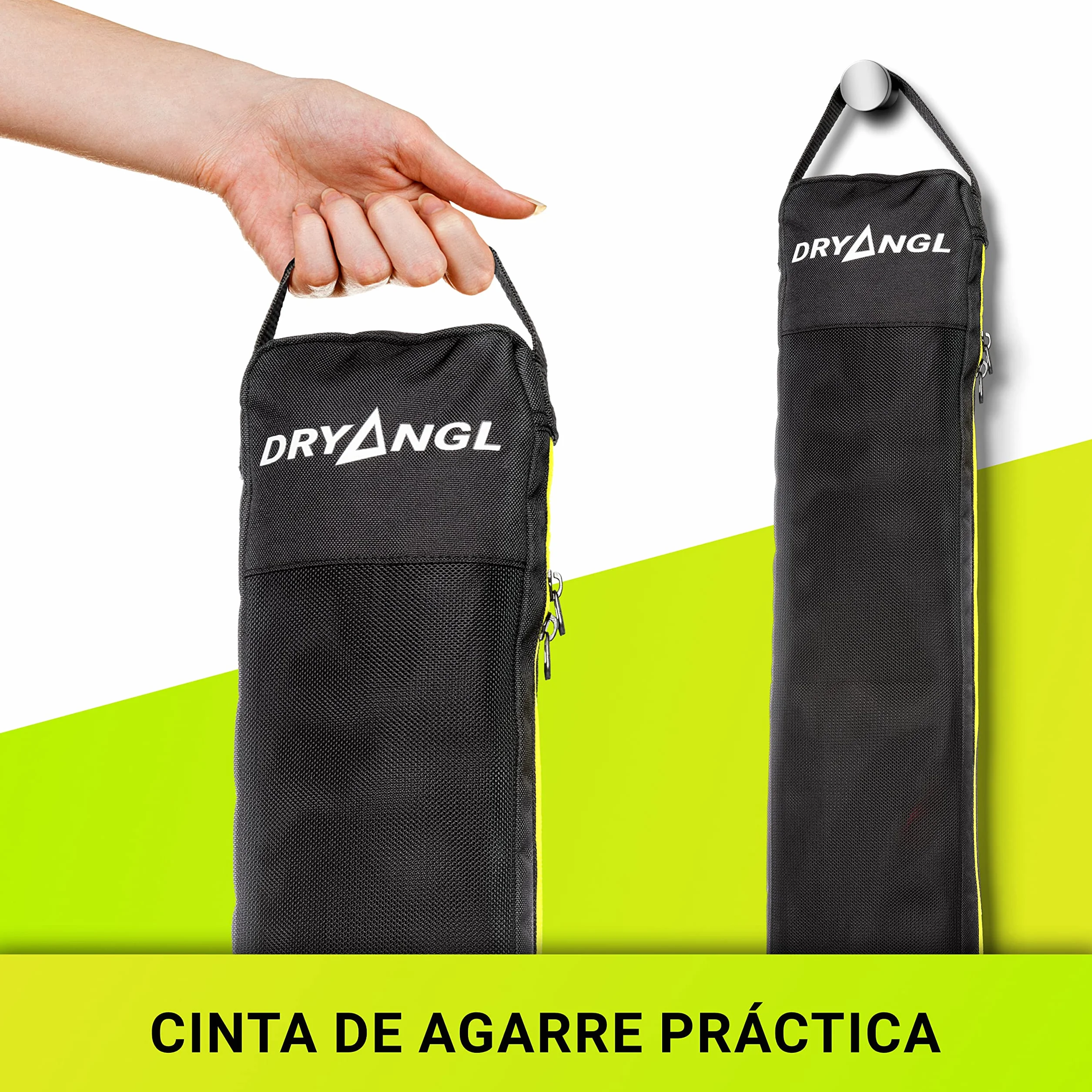 Bolsa Protectora Kite Control Bar Cremallera Doble Cara Inserto Malla Transpirable Asa Transporte Correa Colgar