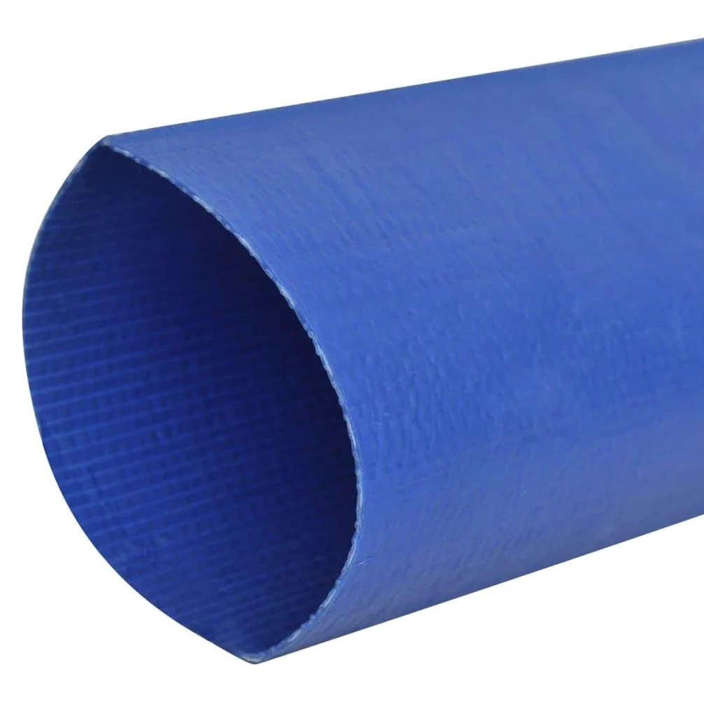 Manguera plana de PVC 50 m 2 pulgadas flexible reforzada con poliéster reforzado para suministro de agua, instalación de jardín, cocina, baño, conexión sanitaria