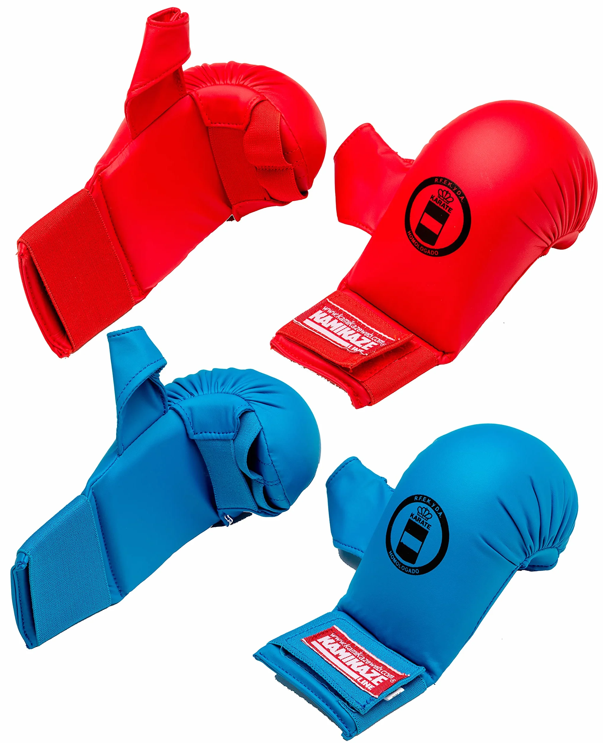 KAMIKAZE Guantillas Karate con Protector Pulgar Homologadas RFEK