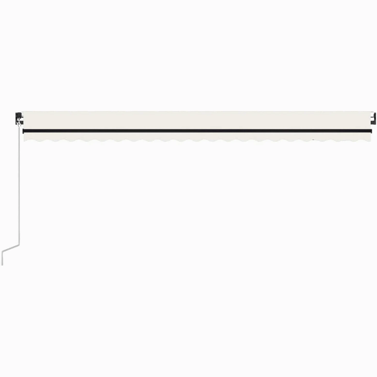 Toldo automático con LED y Sensor de Viento Crema 500x300 cm toldos Exterior terraza Vela toldo Solar Exterior Jardin Telas para toldos