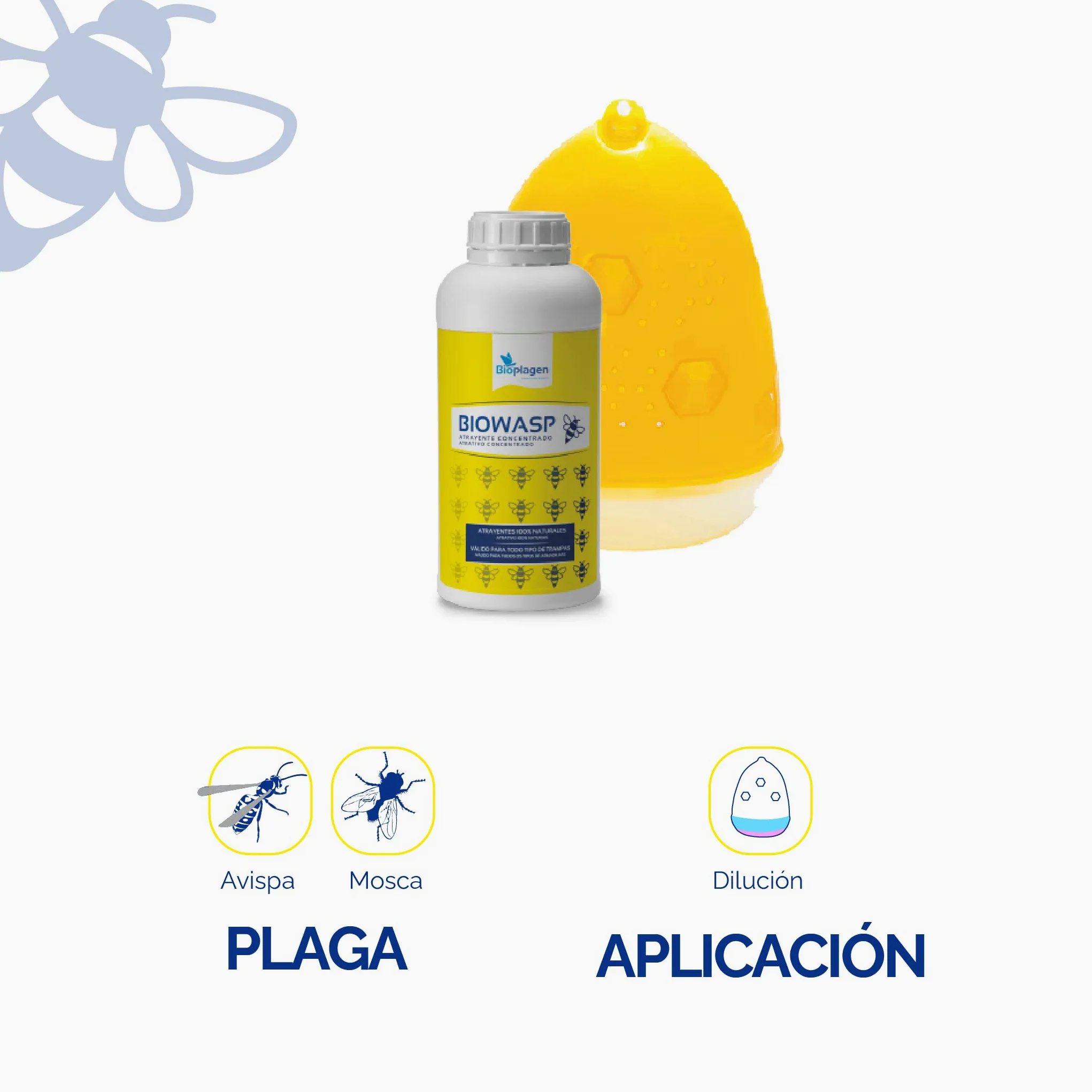 Bioplagen Wasptrap Trampa Avispas Biowasp Atrayente concentrado 500 ml