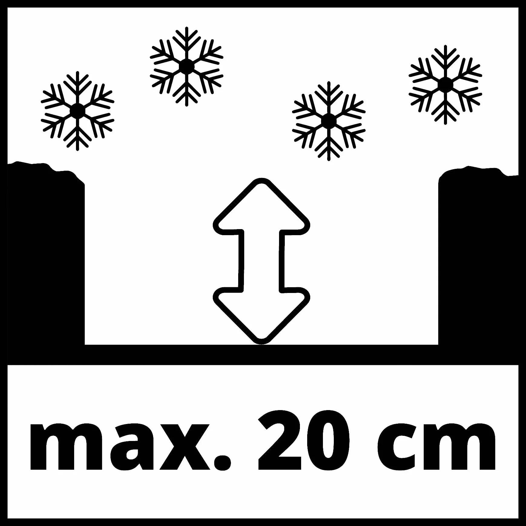 Einhell GE-ST 36/40 Li E-Solo Power X-Change - Extractor de Nieve con batería (Ion de Litio, 36 V, Ancho de Trabajo 40 cm, Altura máxima de la Nieve 20 cm, Entrega sin baterías y sin Cargador)