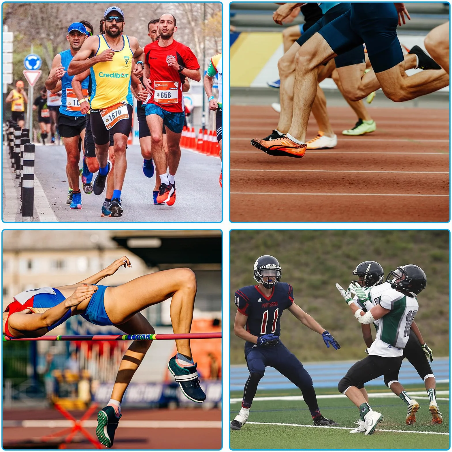 PATIKIL Puntas de Atletismo, Paquete de 16 Puntas de Salto de Altura de Acero para Reemplazo con Llave de Puntas, Plata