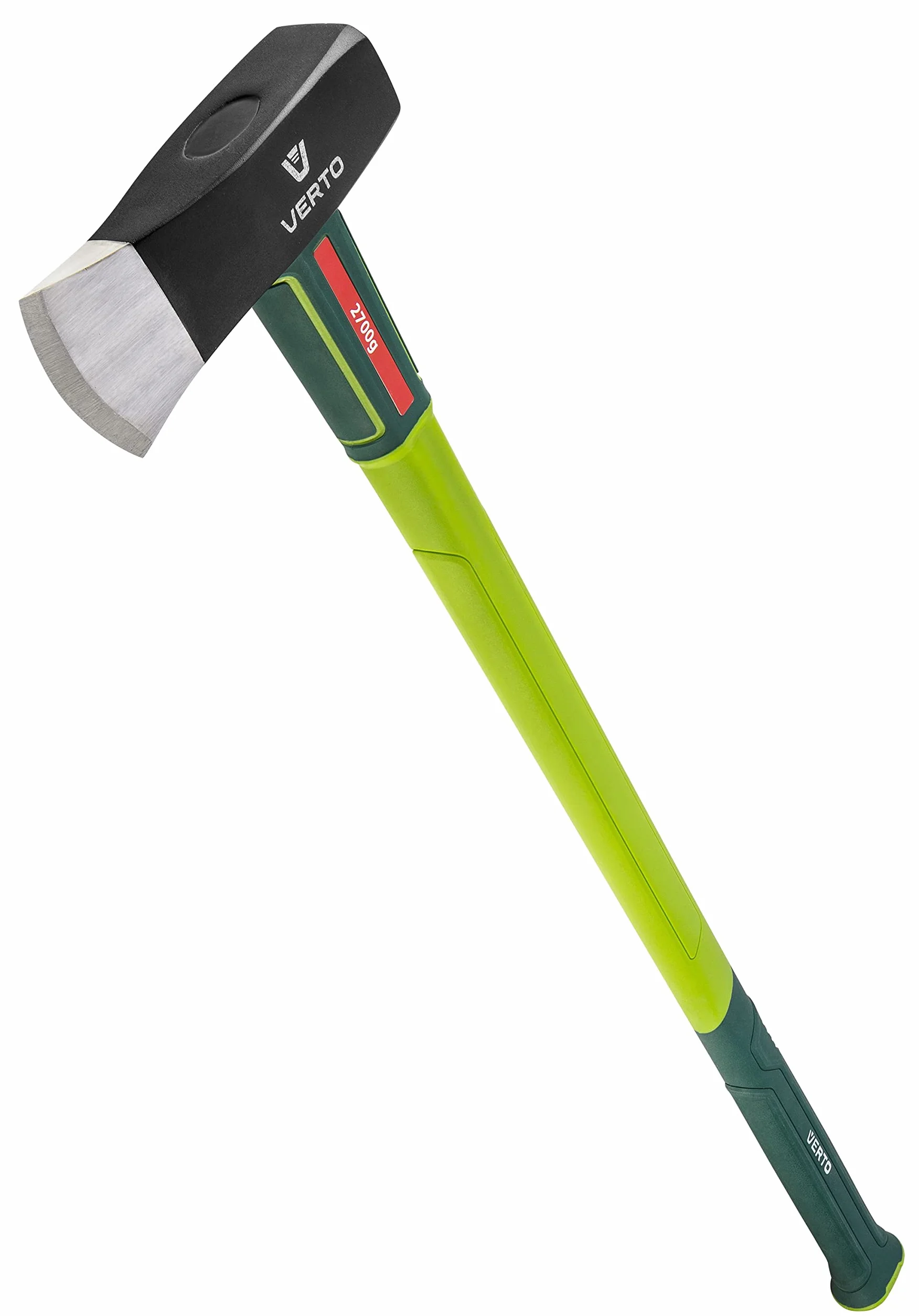 VERTO Martillo Divisor 2700 g, Hacha Divisora con Mango de Fibra de Vidrio