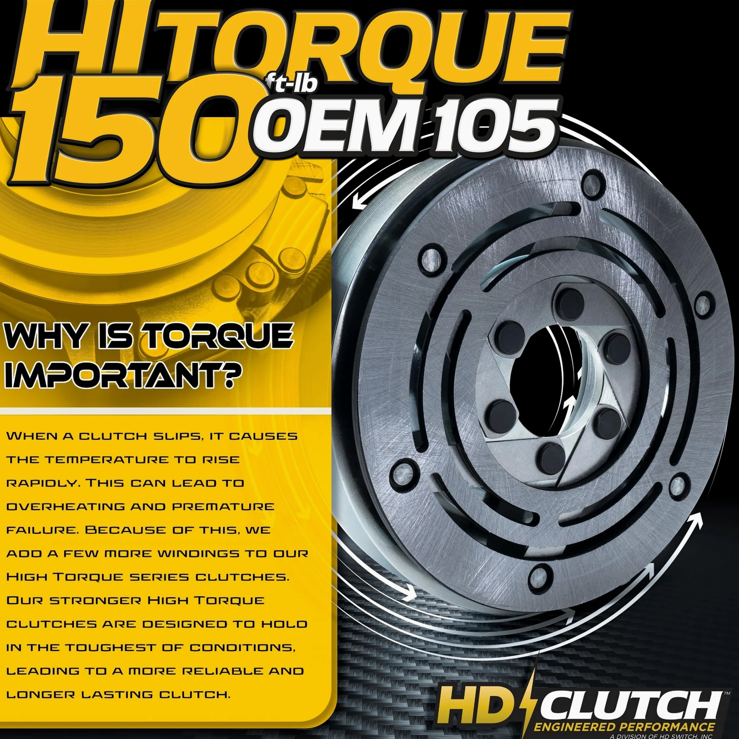 Hi-Torque 150ftlb (OEM 105) BIGBearing PTO - Actualización de embrague para John Deere AM141536 AM136787 X300 X300R X304 X305R X310 X320 X324 X340 X360 X500 X500 X55 20 x 5 cm. Cortacésped tractor 30