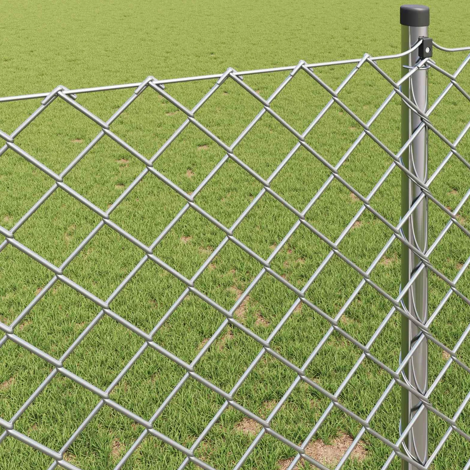 Valla de cadena plateada de acero galvanizado, 10 x 0,8 m, para jardín, exterior, resistente a la intemperie, resistente a la corrosión, resistente a los rayos UV, para jardín y terraza