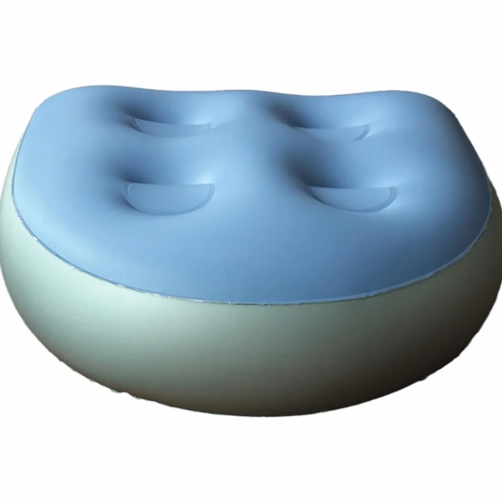 4 almohadillas inflables para spa y booster, asiento de bañera para piscina, cojín de espalda impermeable para Den, suave cojín de masaje para spa