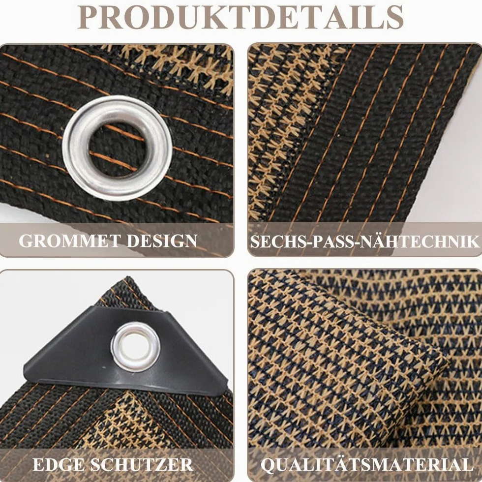 Toldos para Patio 3×4m,Solar Sombra Paño,Ojales Cubierta de Parasol,Red de Sombra Al Aire Libre,Tela de Sombra,Malla Sombreadora Jardin,Mallas de Sombreo con Ojales