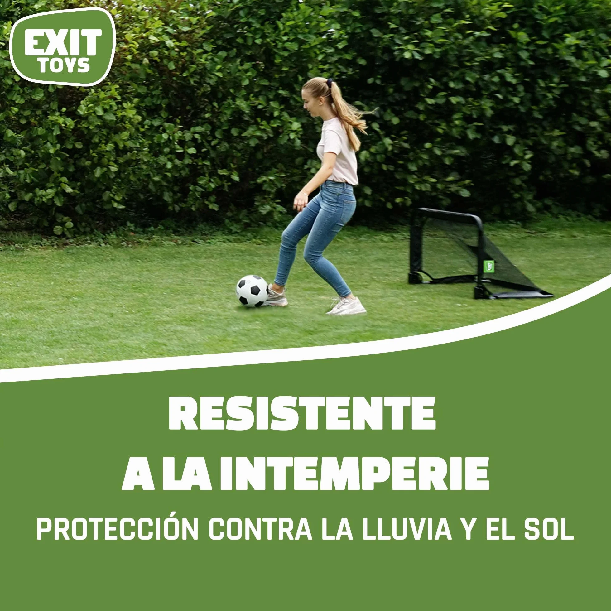 EXIT Pico & Panna Juego de 2 Fútbol exterior Construcción de acero