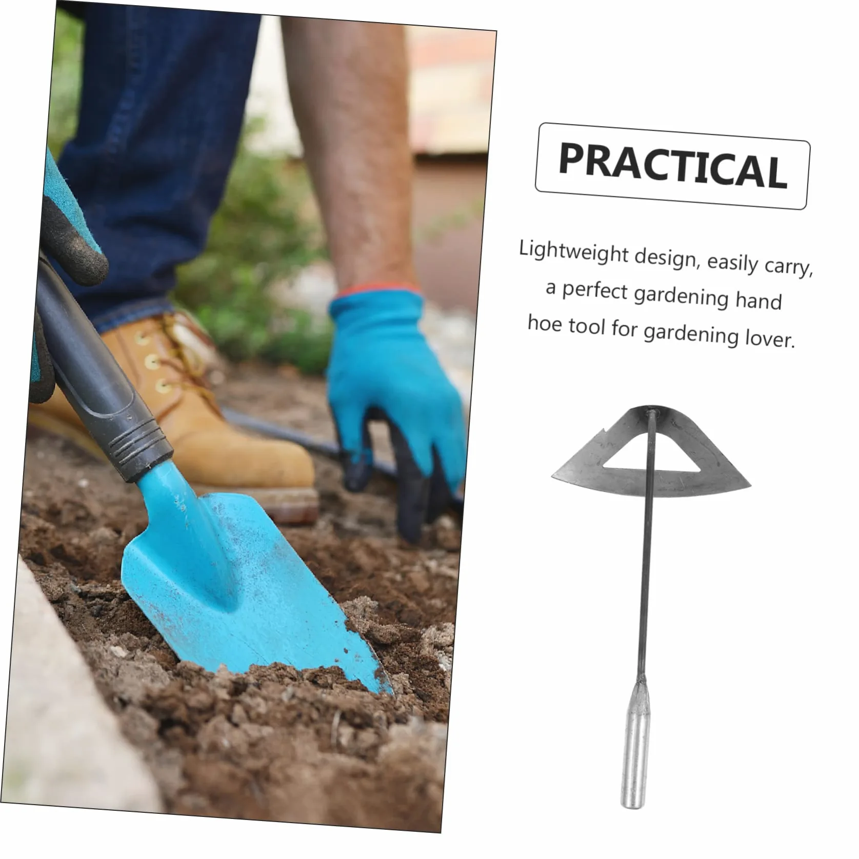 Toyvian 3 Piezas Herramientas De Deshierbe Jardinería Cultivación Pala Cultivar Cultivador Excavación Herramienta De Césped Herramienta De Arado Duradera Azada De Cultivo Plata Planchar