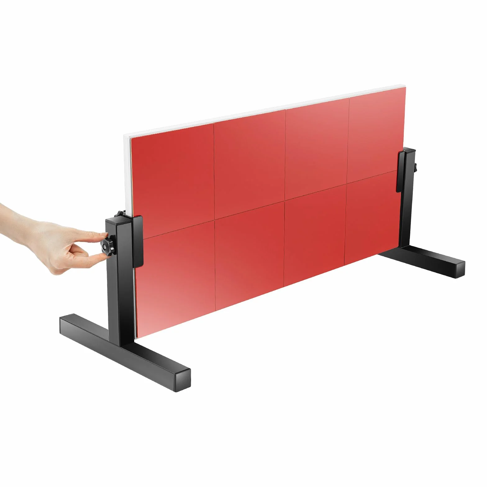 Tabla de rebote de ping pong con 8 gomas rojas, equipo de autoentrenamiento para hogar y gimnasio