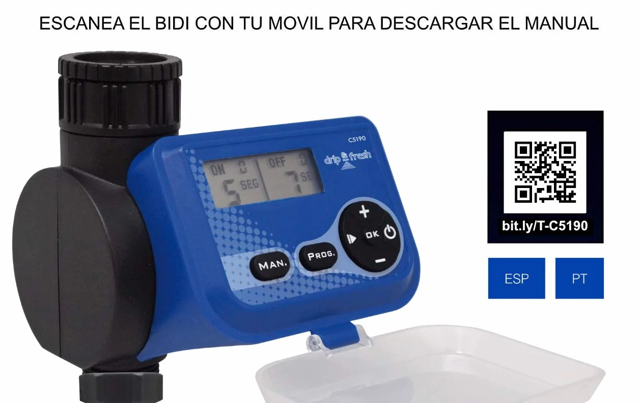 ALTADEX Drip&Fresh C5190 Programador Digital Apertura y Cierre por Segundos Especial nebulización