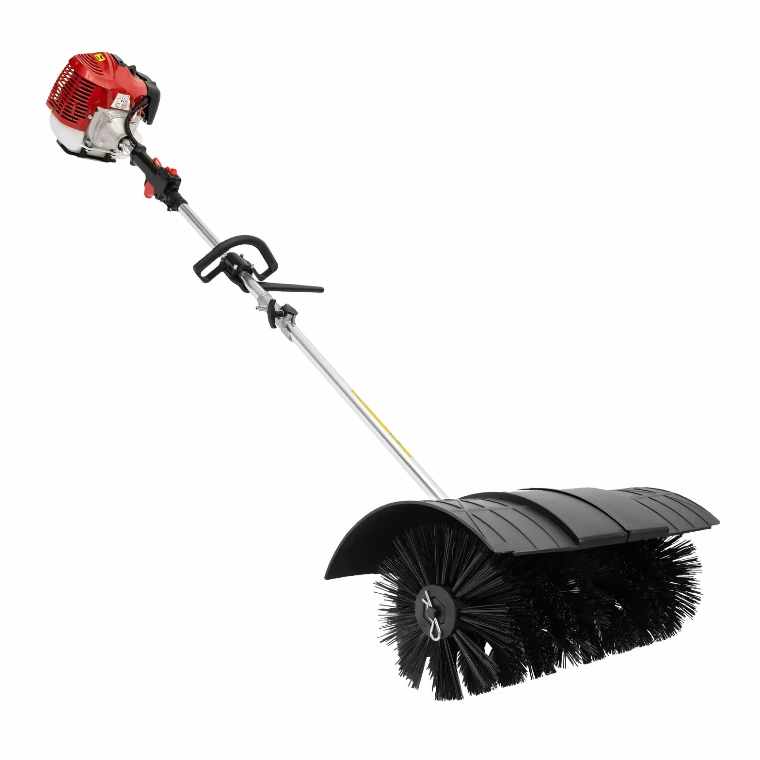 Barredora de gasolina, 52 CC, 2 tiempos, cepillo de césped artificial, herramienta de limpieza para calzadas, removedor de nieve, barredora, 60 cm de ancho