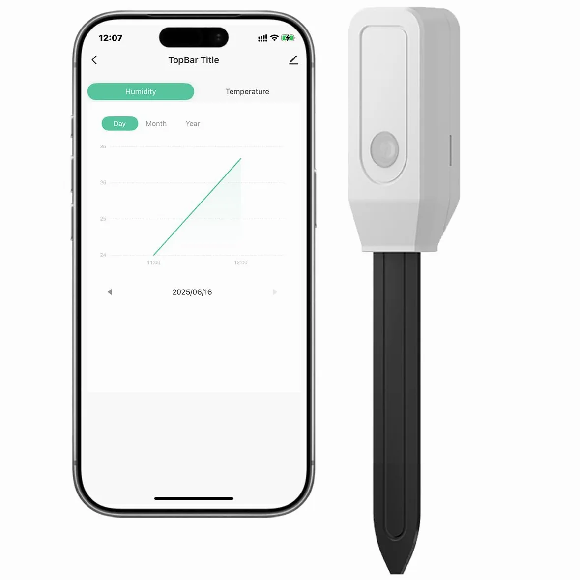 Medidor de humedad del suelo WiFi Smart Life Alexa Sensor inteligente higrómetro para plantas