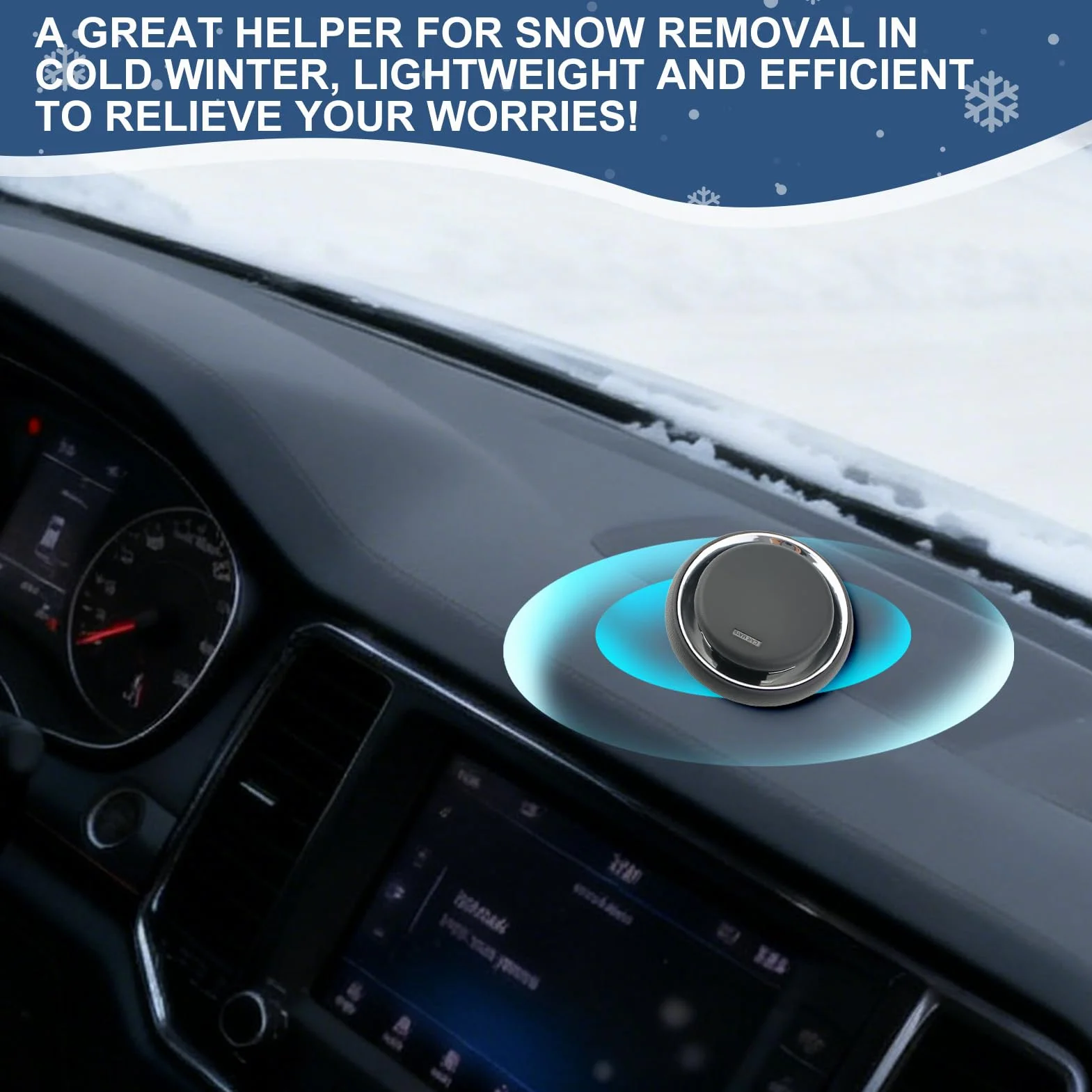 3 piezas Descongelador electromagnético para derretir hielo, quitanieves electromagnético para coche, desempañador electromagnético para coche, desempañador electromagnético para quitar nieve