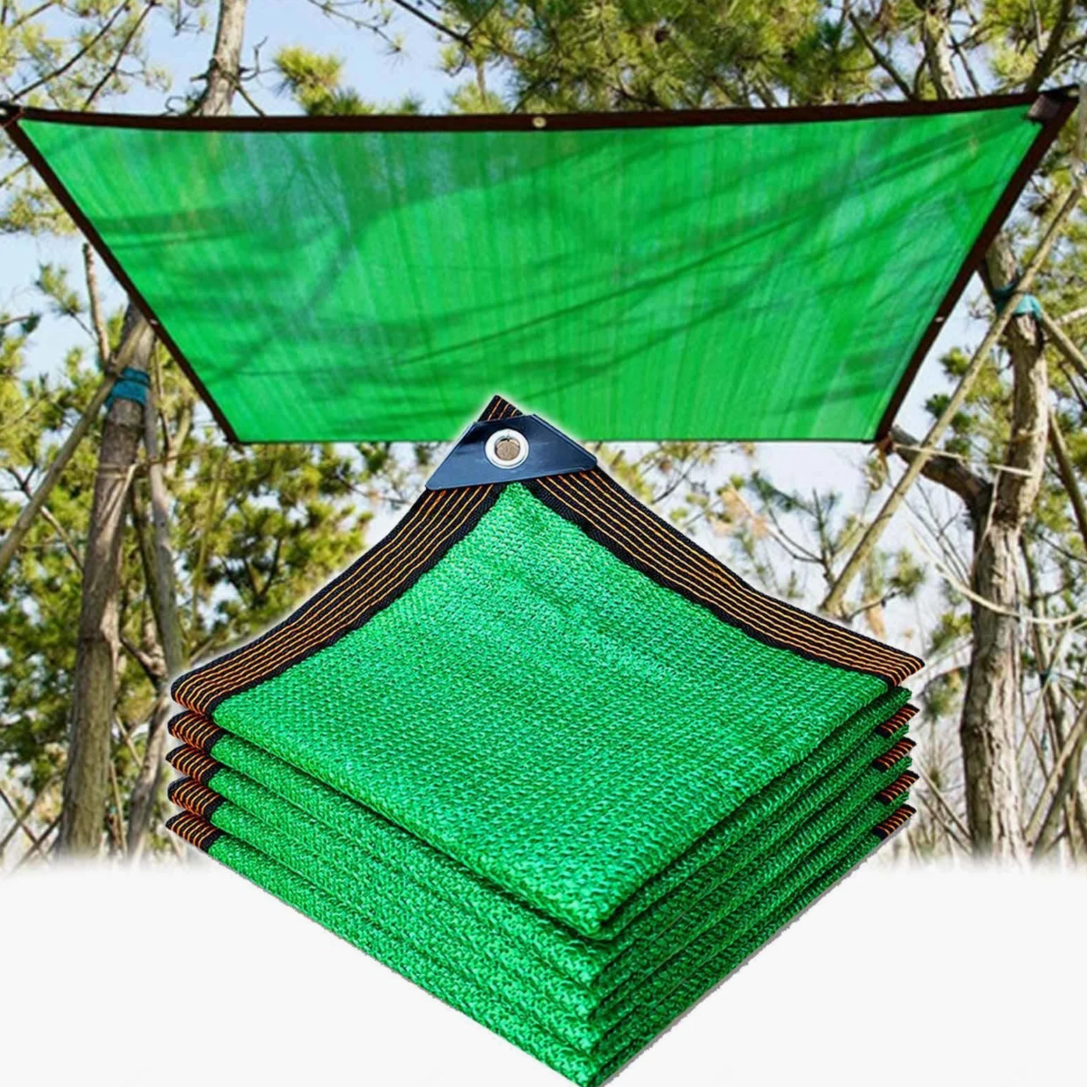 Malla De Sombreo Verde 2×3m 2×5m 3×3m 3×4m 4×5m 4×6m,Red De Sombra 90%,Malla Sombreadora Con Ojales,Tela De Sombra Para Pérgola Jardín Invernadero,Vela De Sombra,Anti-uv,Green-2.5x10m(8.2*32.8ft)