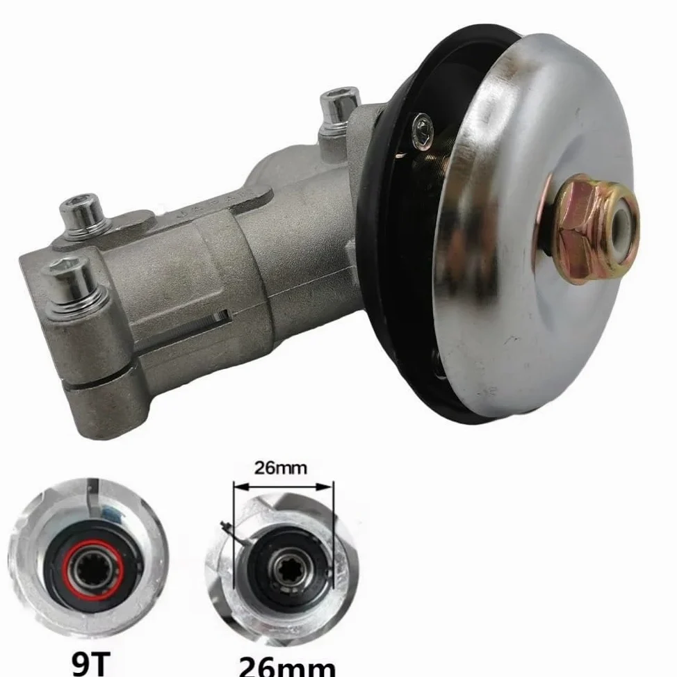 Jardín Cabezal de Engranaje for cortacésped de 26 mm, 28 mm, 7 Dientes, 9 Dientes, Compatible con desbrozadora, Accesorio for césped(26mm 9teeth)