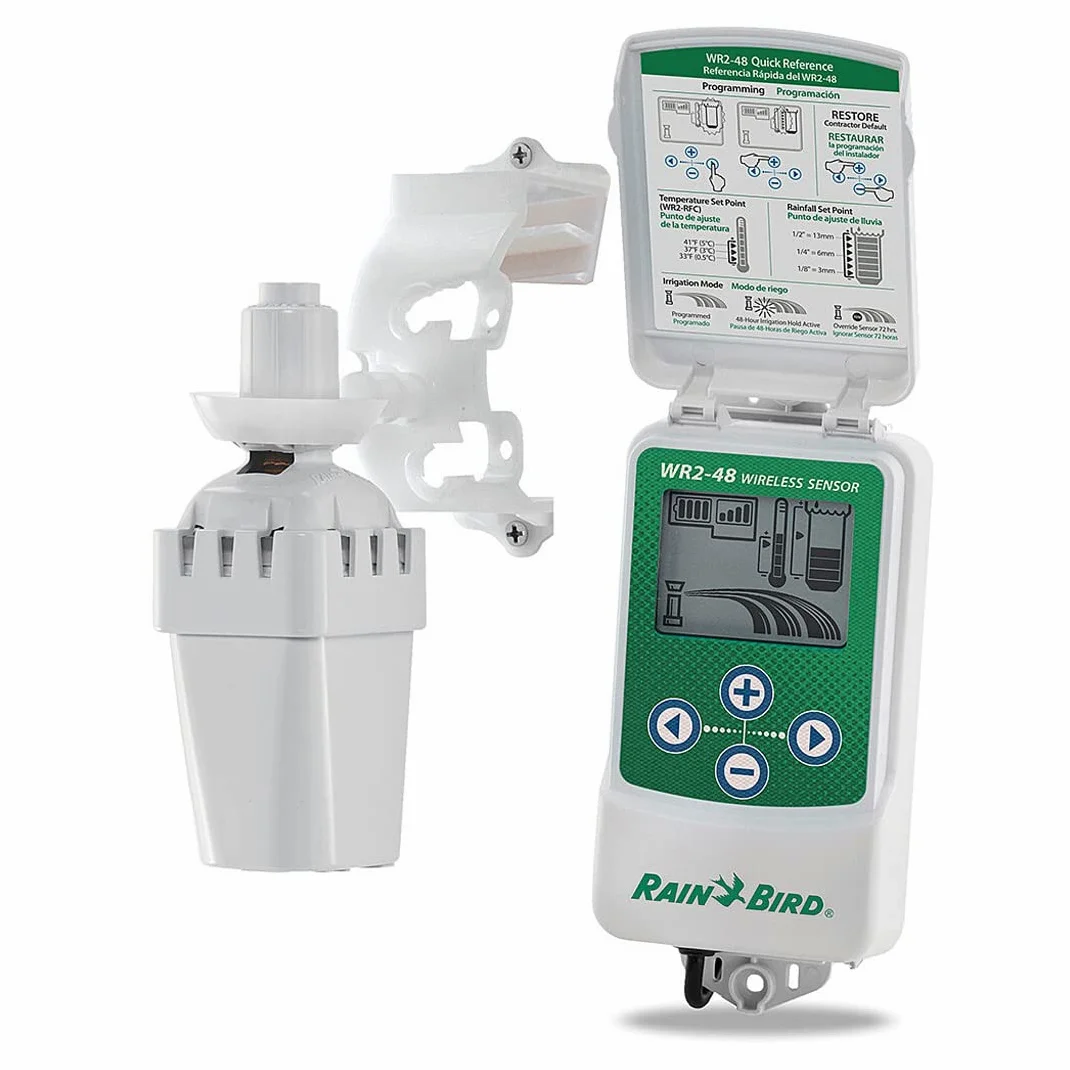 Sensor inalámbrico de lluvia y heladas WR2 Rain Bird - Facil uso para Programadores de Riego - Sensor inalámbrico de Lluvia/congelación e Interfaz de Temporizador