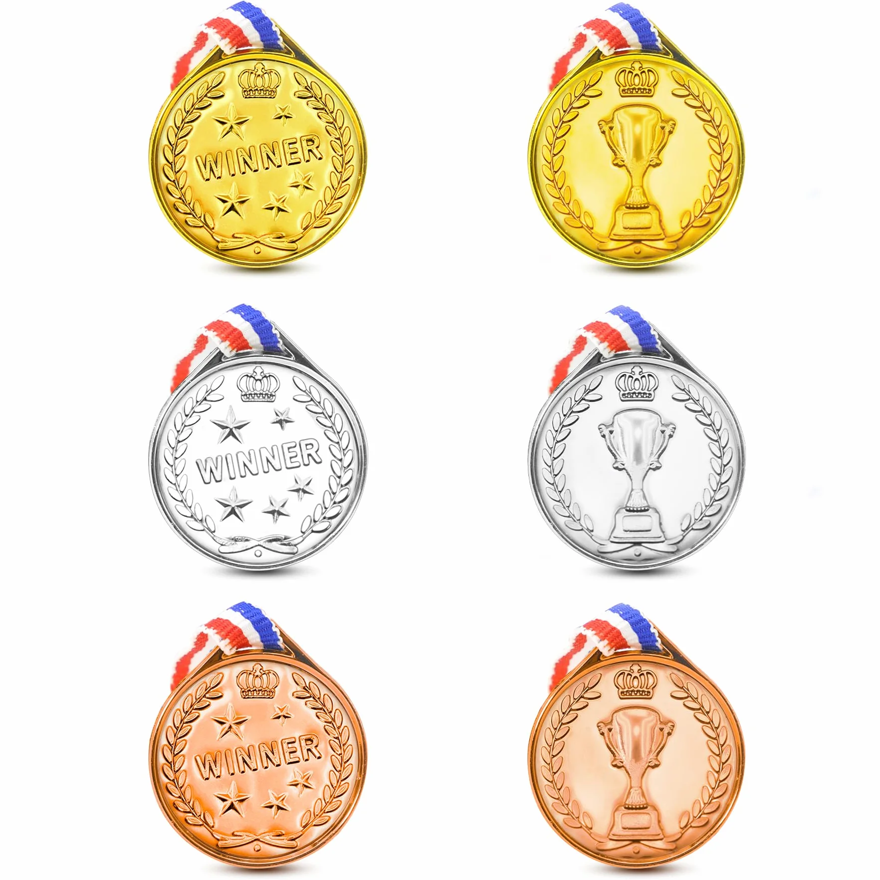 Brelet Medallas para niños 30 unidades diámetro 3,8 cm cumpleaños deporte recompensa