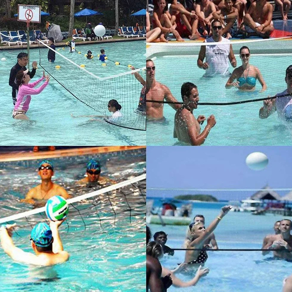 Malla de Bádminton Plegable Portátil 6.1x7.6M Verde para Playa Jardín