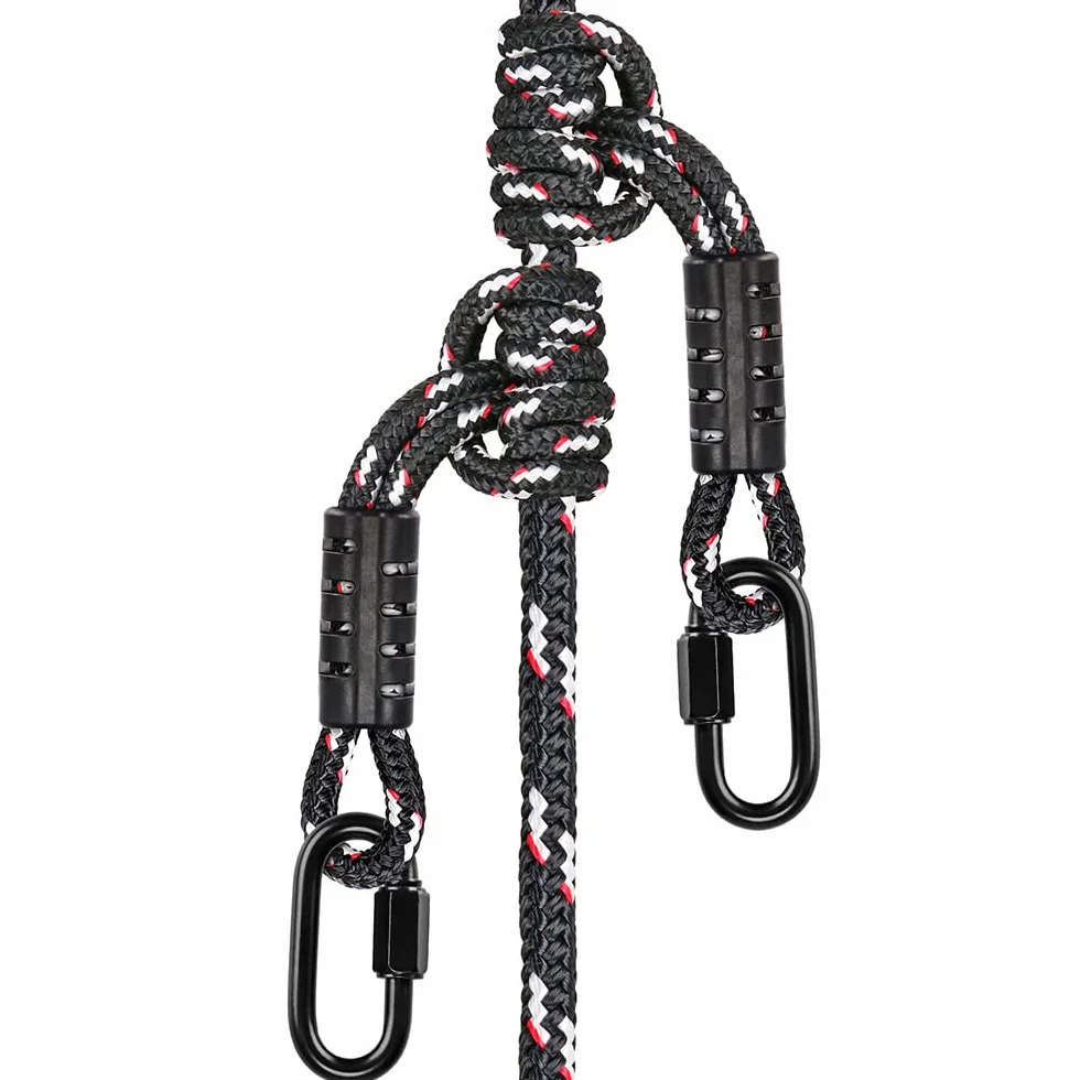 BeneLabel Cuerda de Escalada 50 cm 2 Unidades 10 mm 907 kg Mosquetón Montañismo