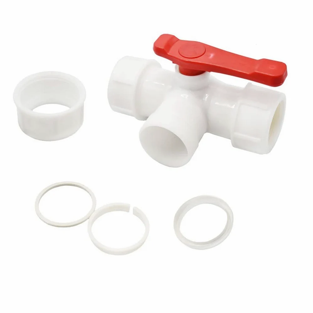 1 acoplador de válvula de bola de plástico tipo T de 25 mm, conector rápido de 3 vías para tubería de agua, PVC, polietileno, conexión rápida