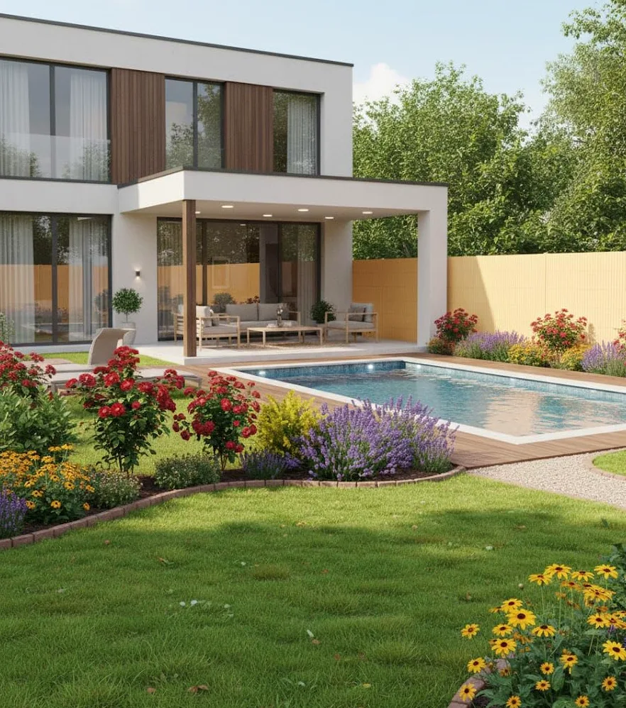 Suinga Cañizo PVC | Cañizo Ocultación PVC Simple Cara | Valla Privacidad Pantalla | Valla Decoración Exterior UV (Beige, 1,5x5 m)