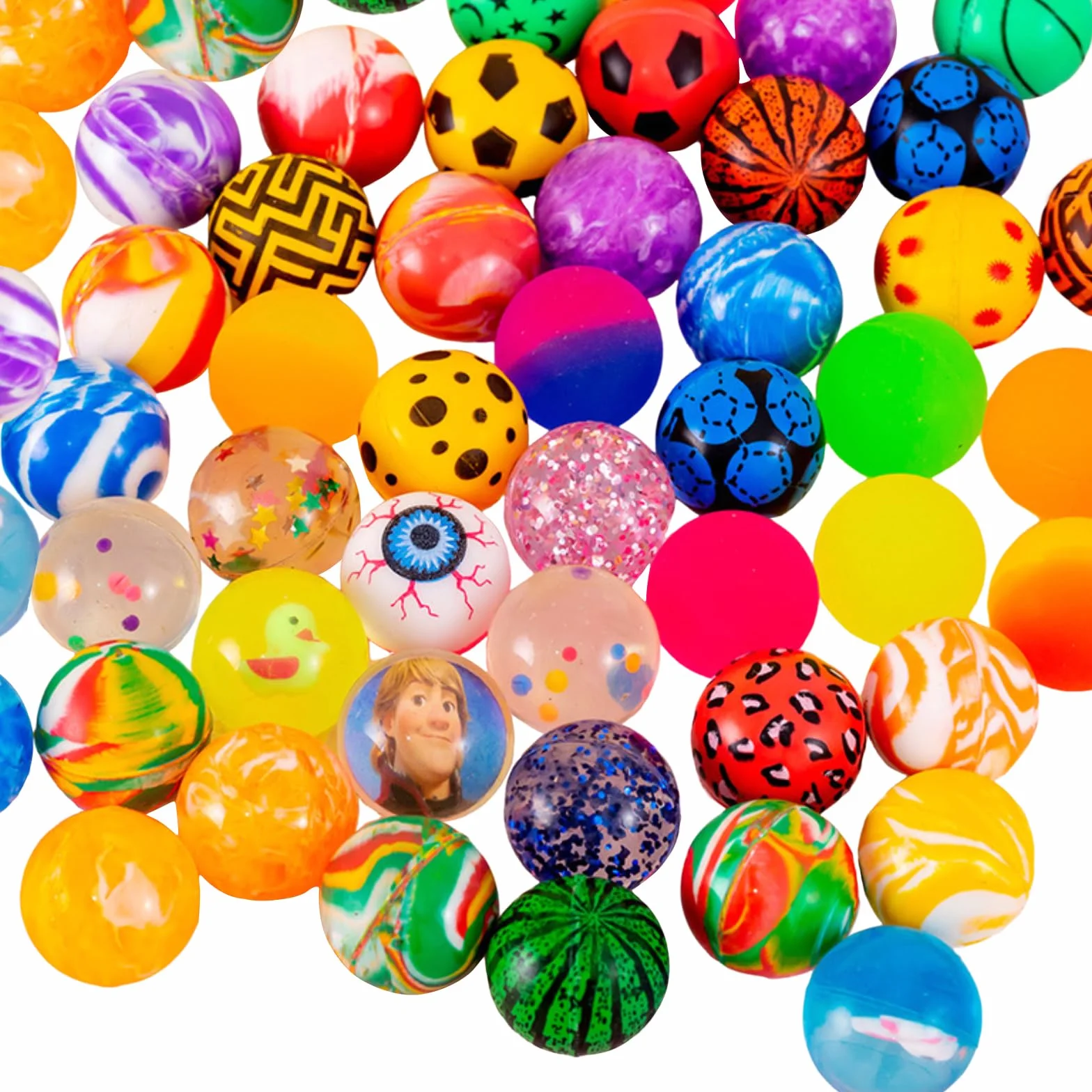 Leonshco Pelotas de goma 5 mm para niños rebote saltar relleno piñata
