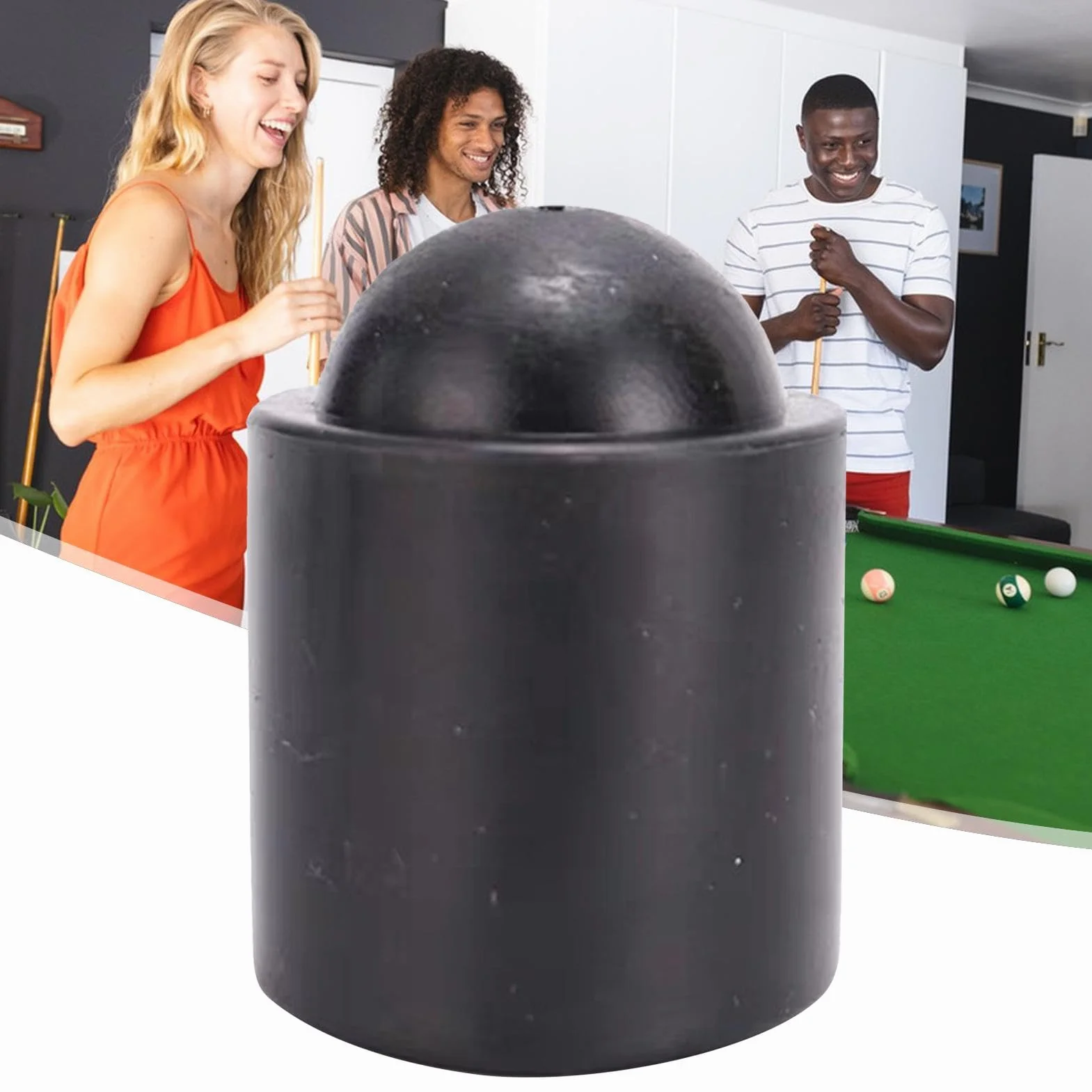 Tapón de goma para taco de billar, funda elástica 3x3.5 cm