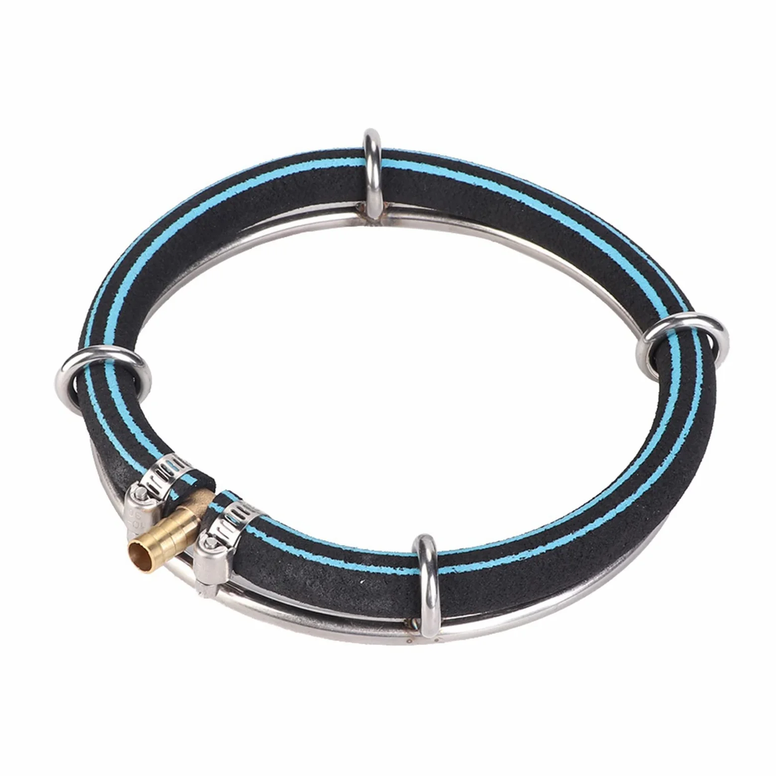 Anillo aireador japonés para estanque Koi, aireación de oxígeno, salida japonesa para estanques koi, pero también para oxigenación en estanques de jardín (1 correa/diámetro de 40 cm)