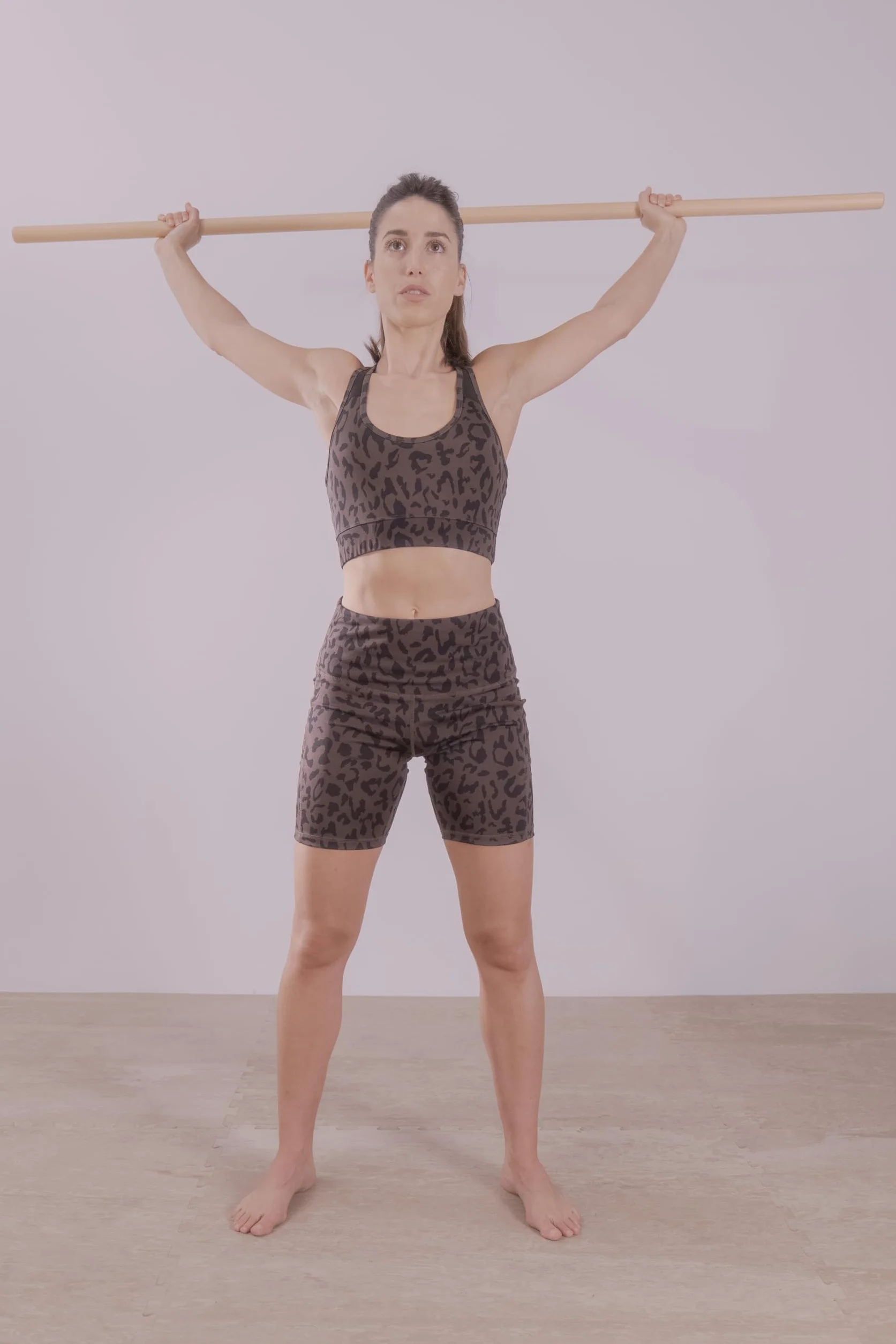 Pica de Madera 160 cm – Barra de Entrenamiento para Halterofilia, Eucalipto Resistente, Agarre 30 mm