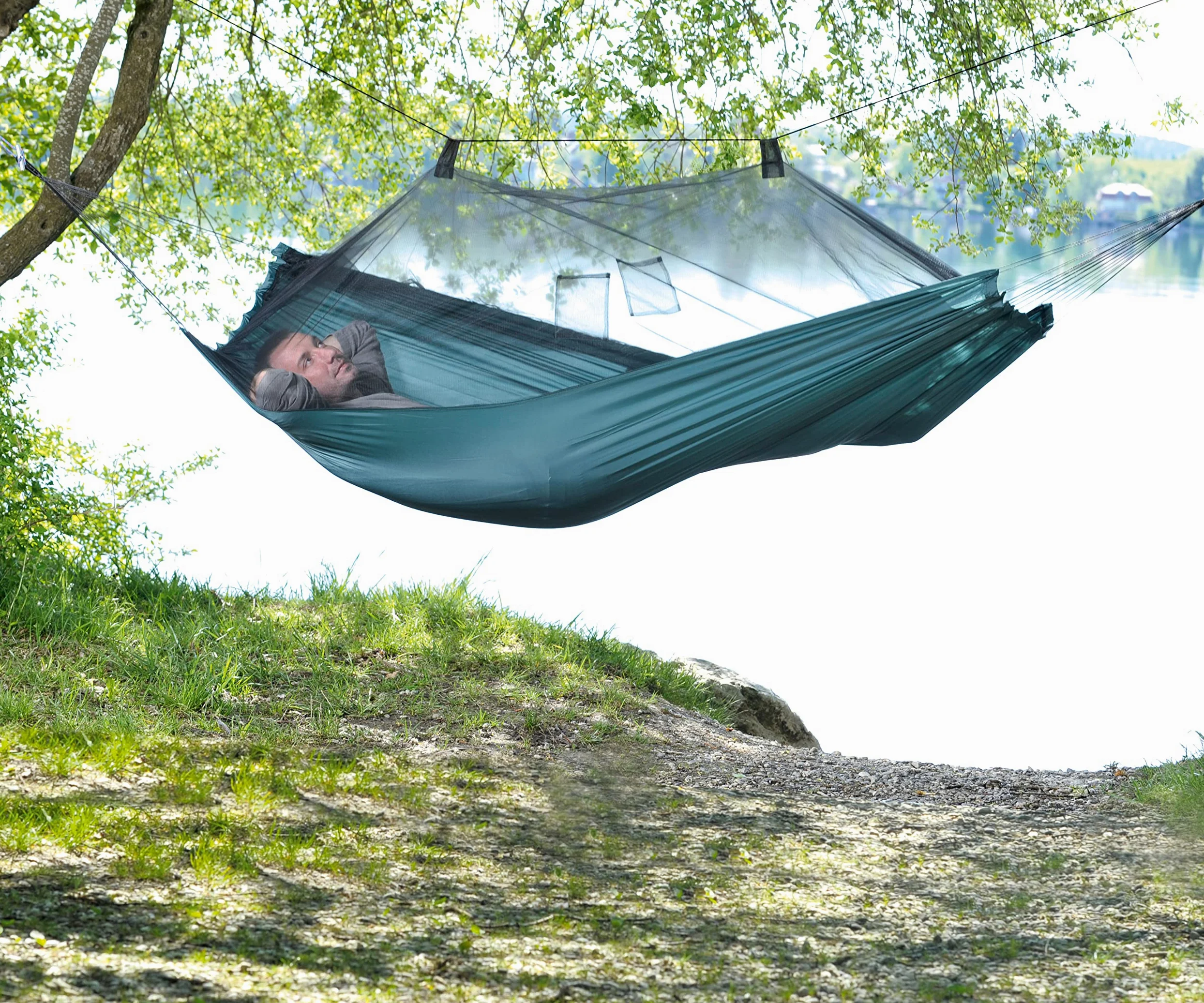 Amazonas AZ-1030200 Mosquito-Traveller - Hamaca (220 x 140 cm, resistencia: 150 kg)