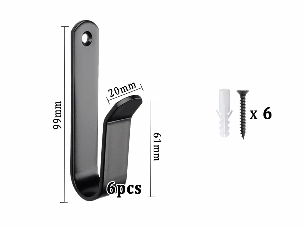 Soporte de Pared para Snowboard, Horizontal Wall Mount para Snowboard, Skateboard, Esquís, Patines, 6 Piezas con Tornillos