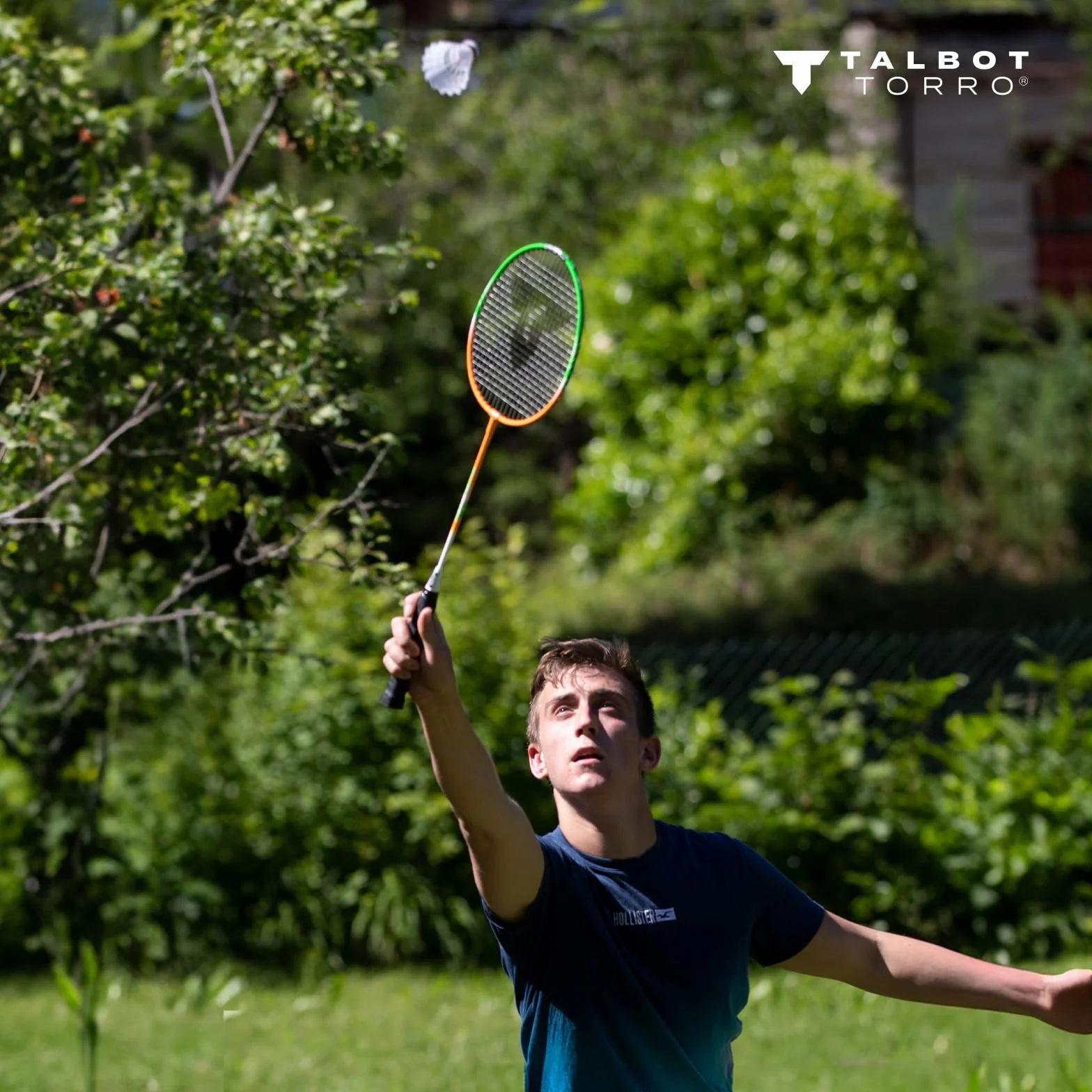 Talbot Torro Set de Badminton 4-Attacker Plus, 4 Raquetas, 3 Volantes, Red Completa