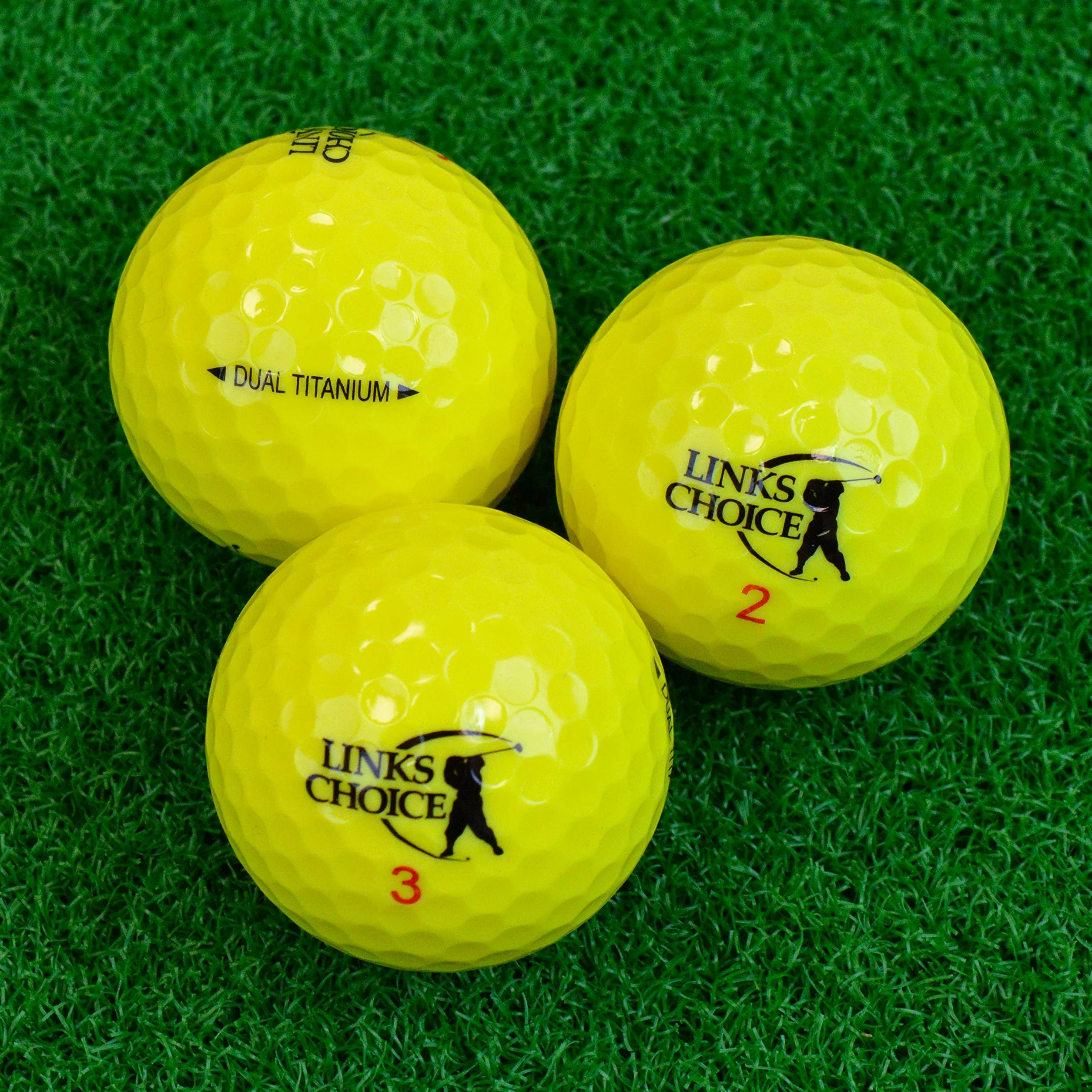 Links Choice High-Visibility Coloured Optic Golf Balls Pelotas