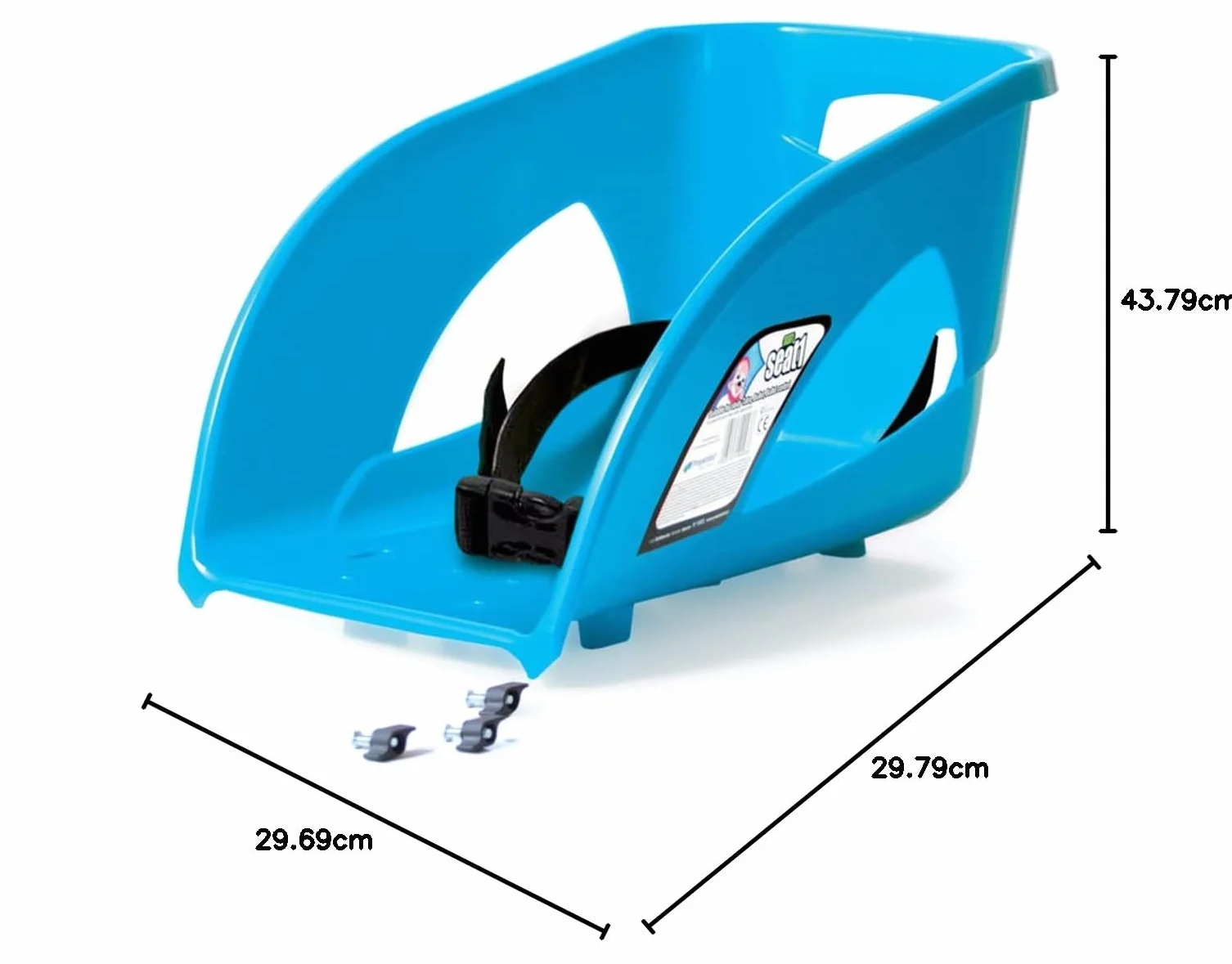 Prosperplast Asiento acoplable a trineos Bullet y Tatra, Azul, 91.3x44.9x36.2 cm