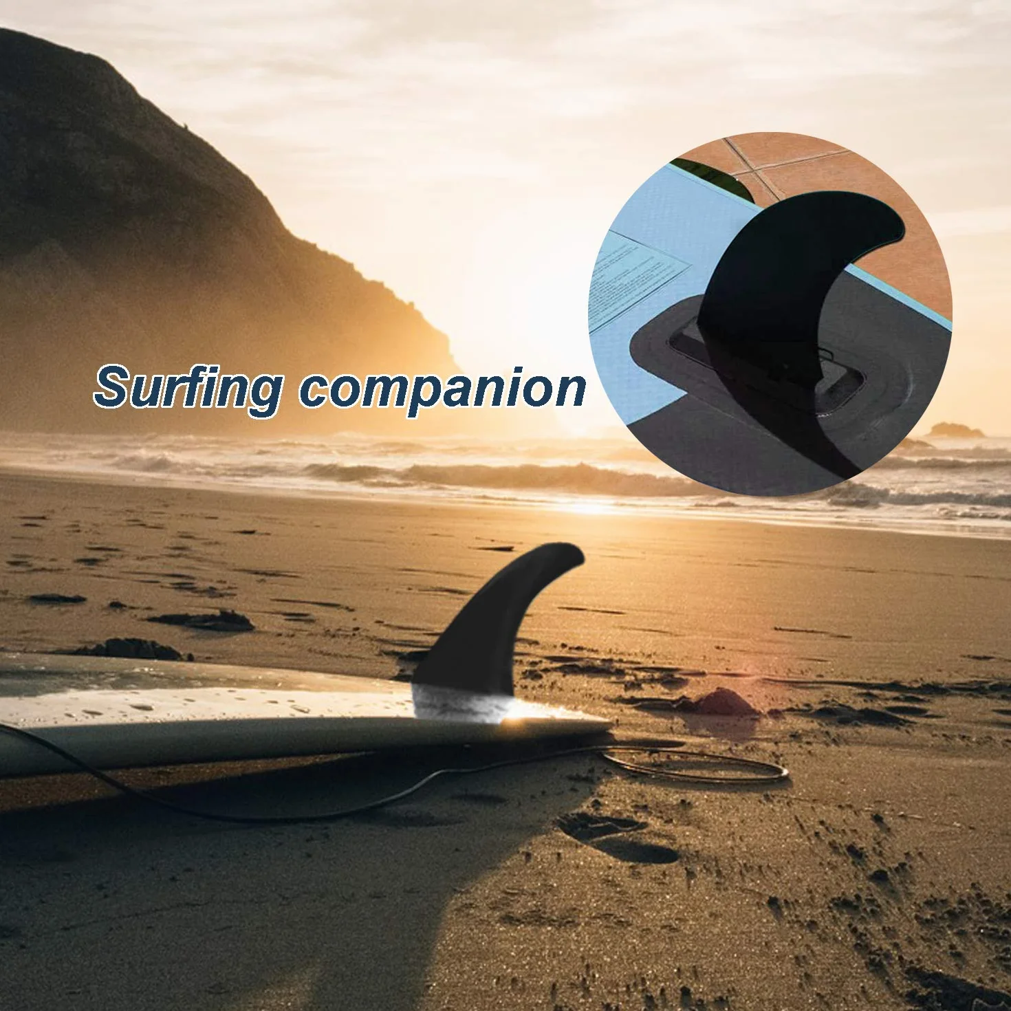 JEEZAO Aleta Central de Tabla de Surf Nylon Reforzada Caja Fuerte Accesorios para Paddle Board