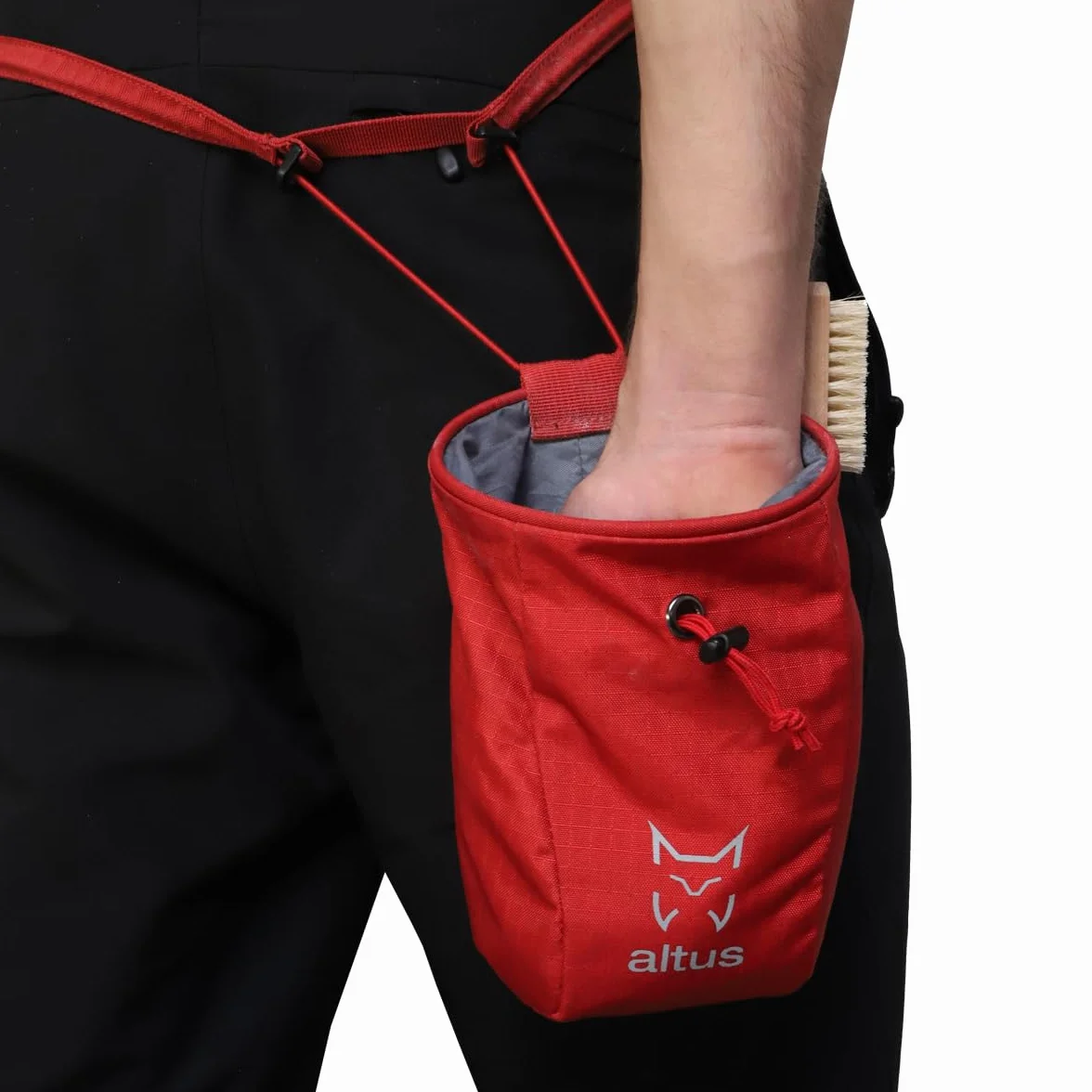 Bolsa magnesera para cintura roja