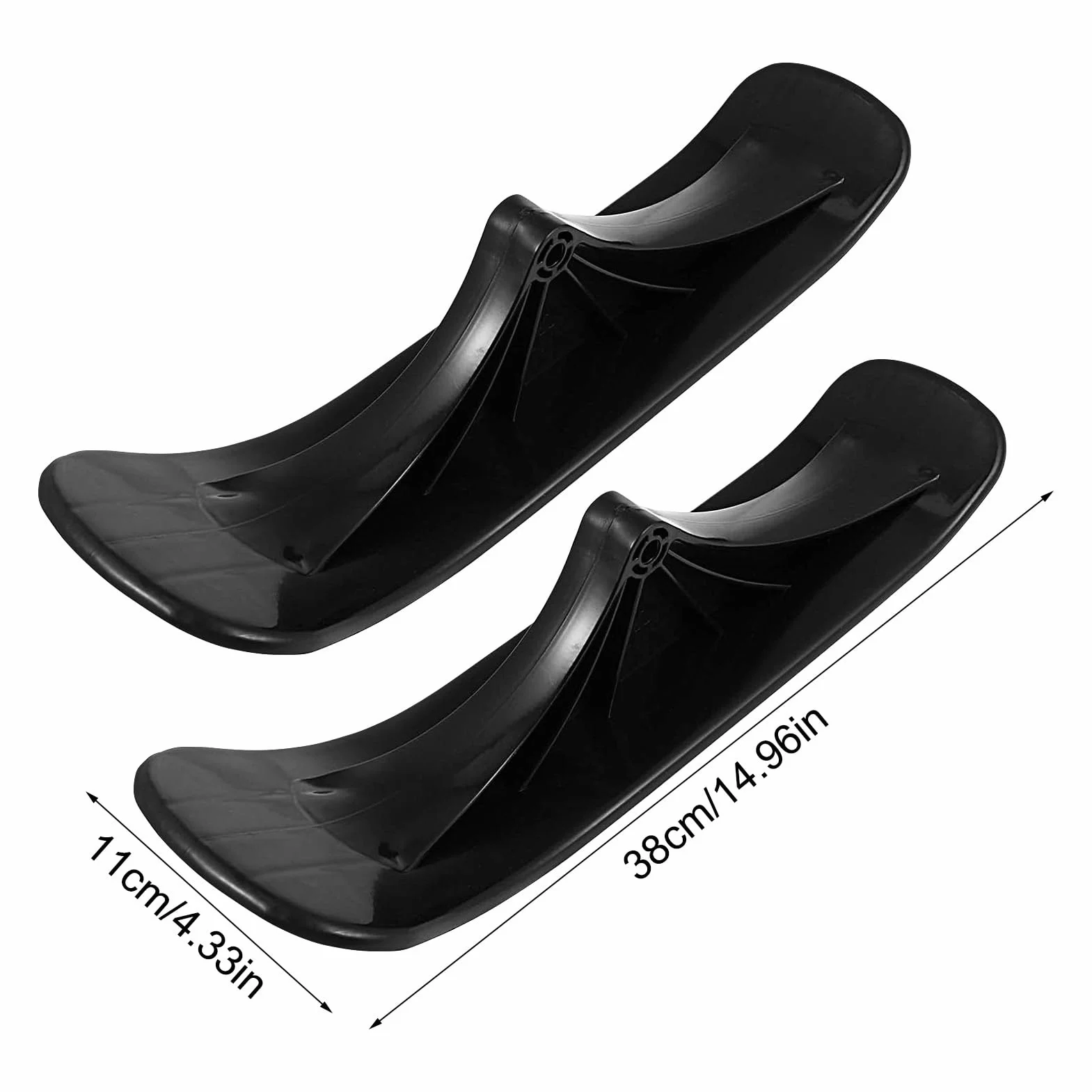 Patines de nieve plegables 38 x 11 cm para esquiar al aire libre