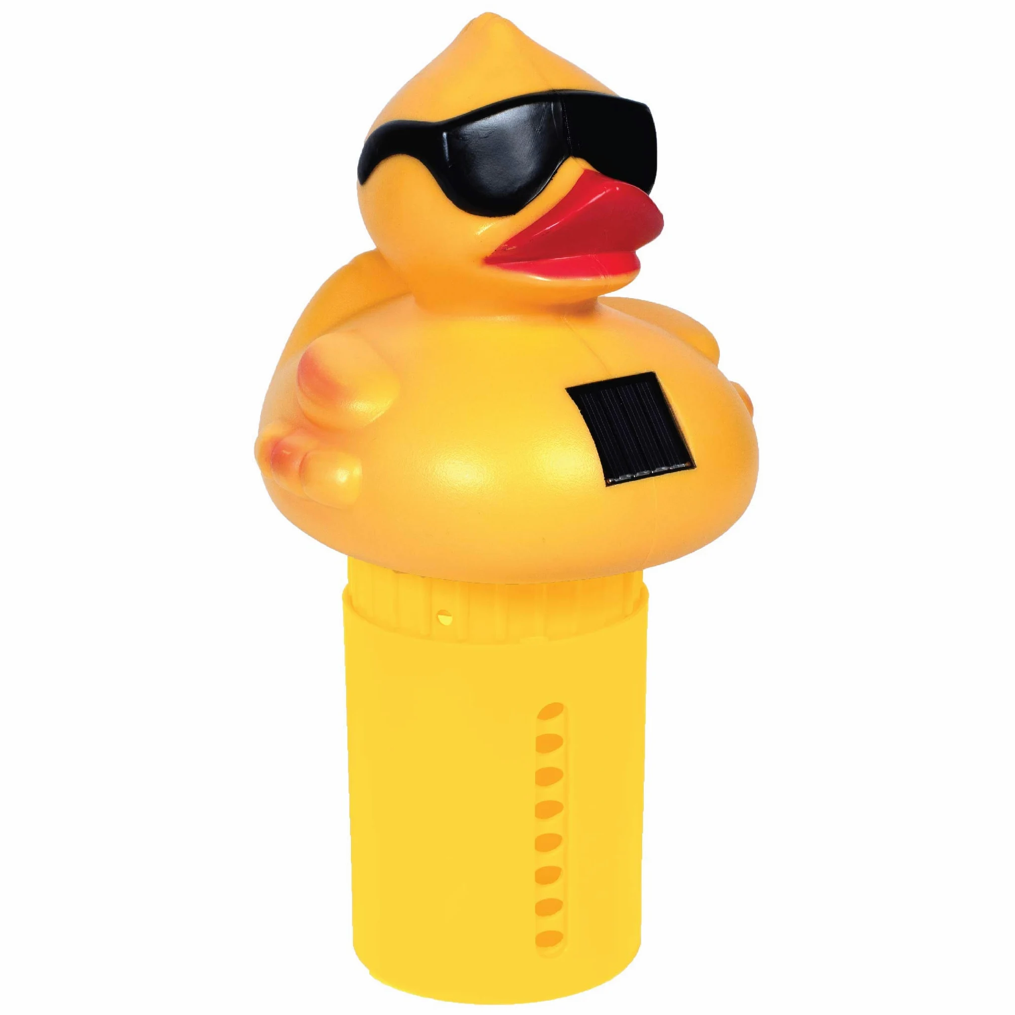 GAME 12301-BB - Dispensador de Cloro de tamaño Mediano con luz Solar, Color Amarillo