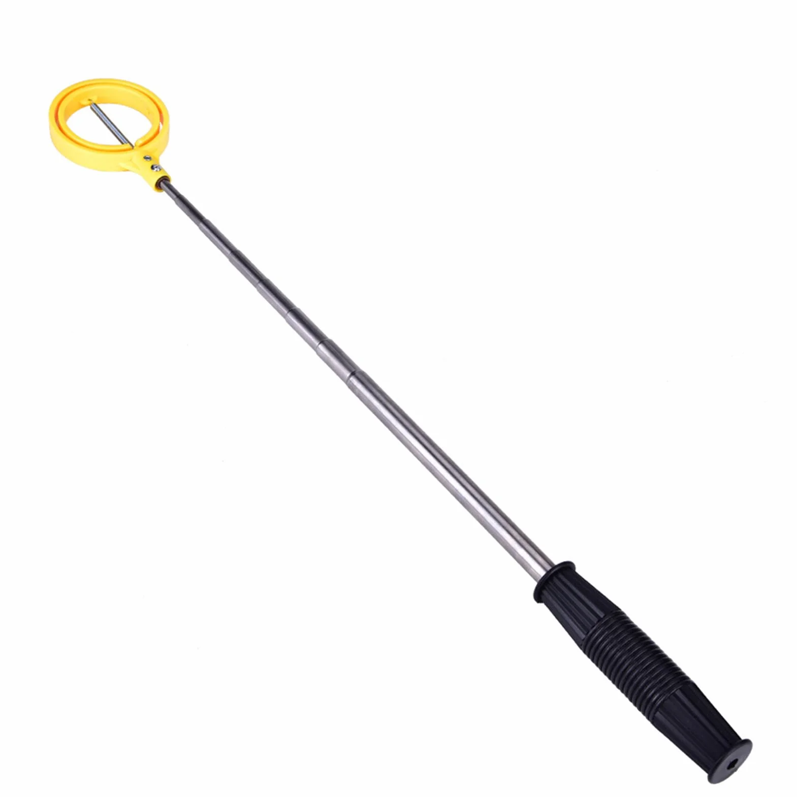 Dioche Golf Ball Retriever Telescópica Acero Inoxidable Automatic Lock Scoop Amarillo
