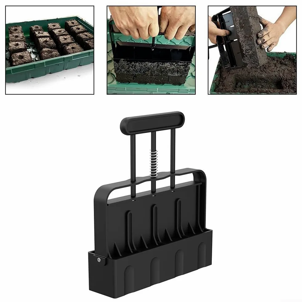 Máquina compacta for fabricar Bloques de Tierra Manual for una Estructura y aireación óptimas del Suelo en Jardines.,Bloqueadora Manual