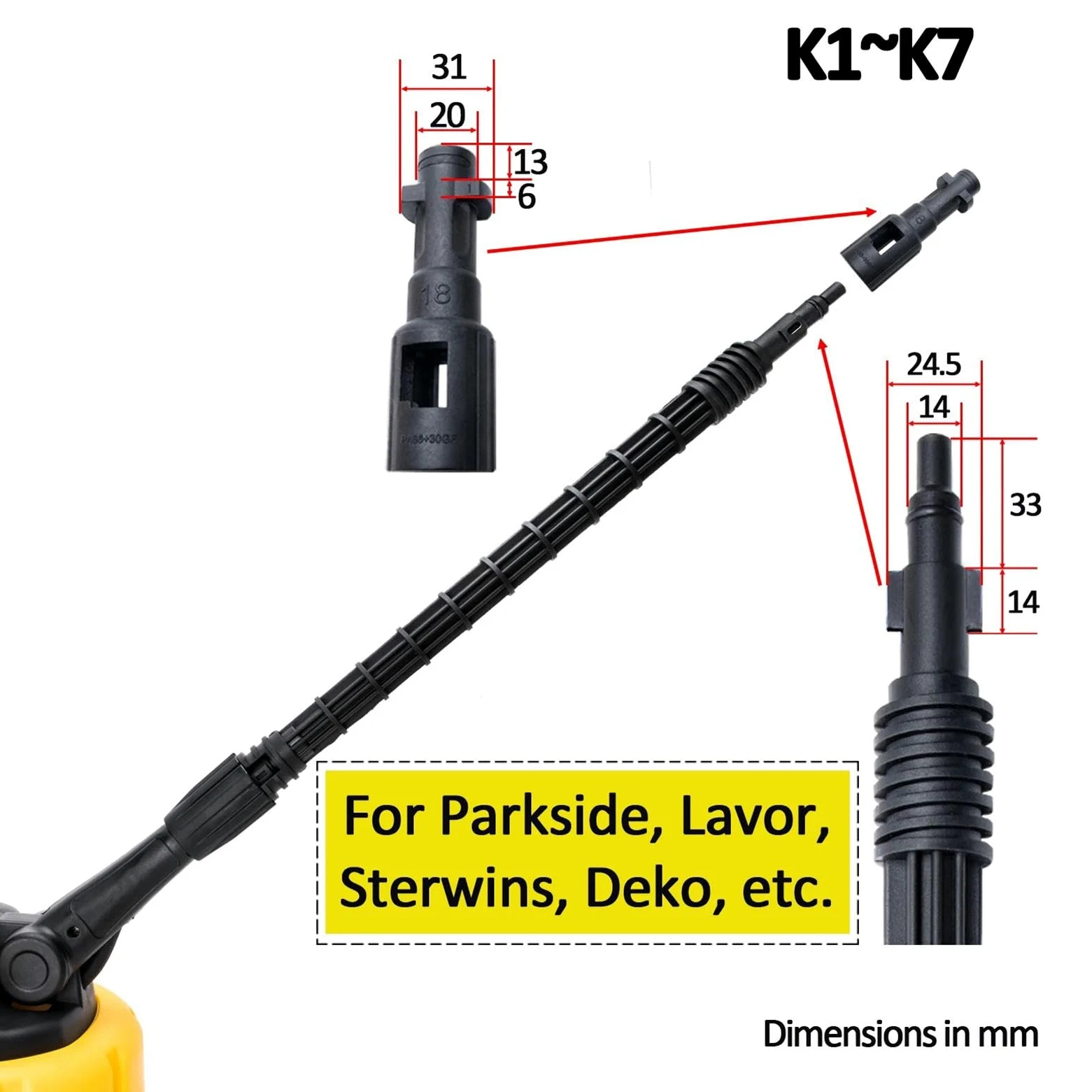 Limpiador De Hormigón para Hidrolimpiadora Fregador Exterior Portátil, | Potente Para Exteriores Entradas Patios Vehículos Barcos Revestimientos Hormigón Ladrillo Piedra