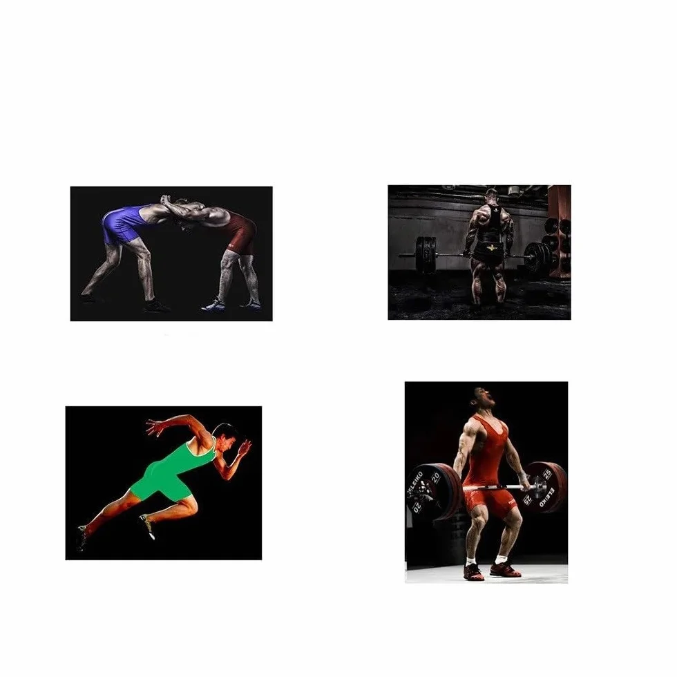Camiseta interior de lucha para hombre, mono deportivo ajustado de rayas verticales moradas, sin mangas para boxeo, triatlón, gimnasio, fitness, levantamiento de pesas