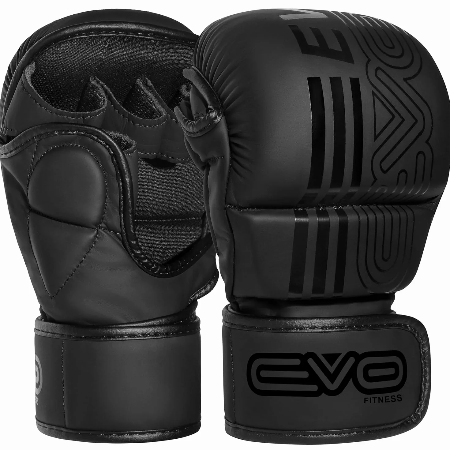 EVO Fitness Guantes MMA Cuero Sparring Karate Grappling Muay Thai Entrenamiento Artes Marciales Lucha Boxeo