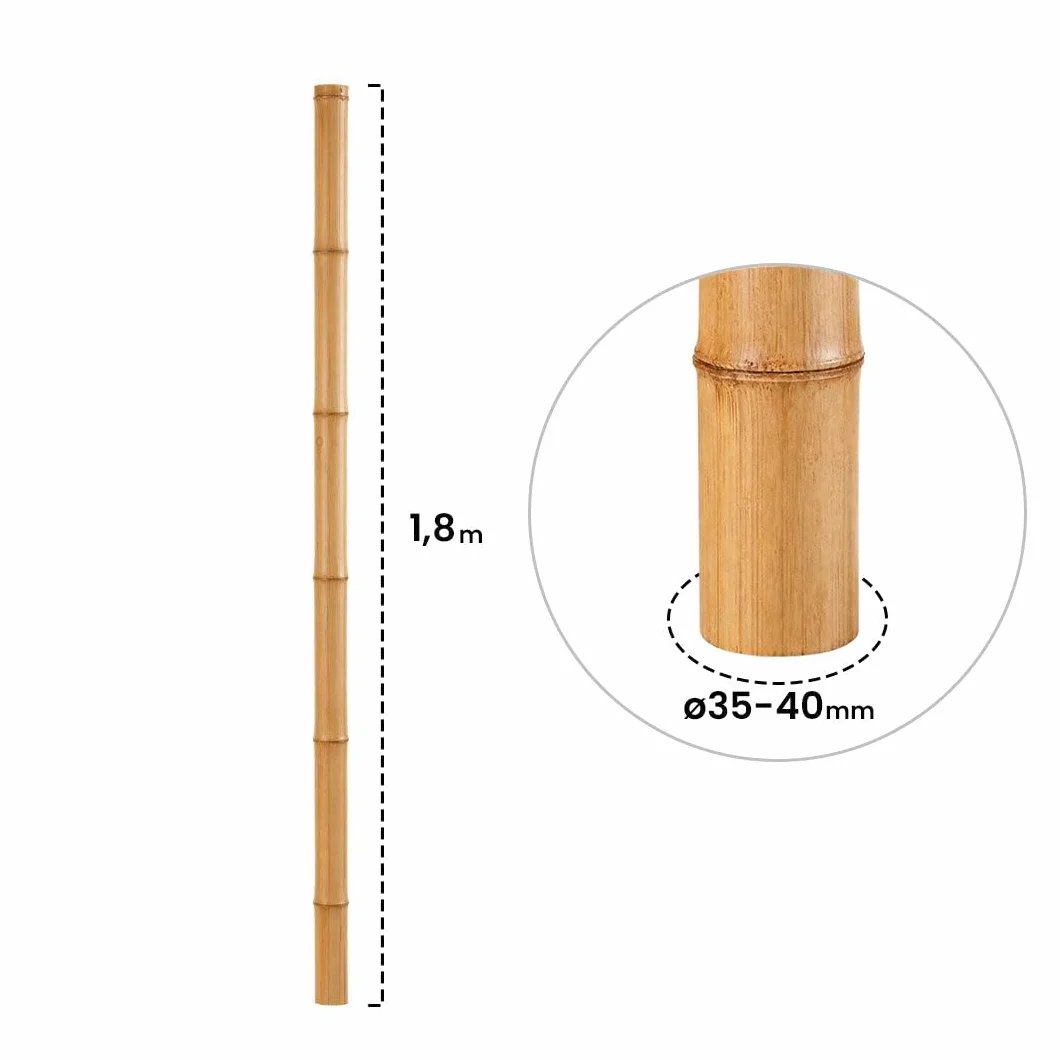 Tutor decorativo bamboo deco 35-40 mm 2.4 m nortene