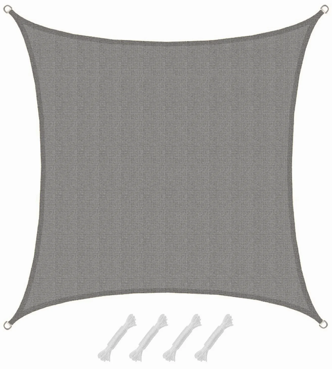 AMANKA Toldo Vela Rectangular 4x4 m - 90% Protección UV - Toldo Permeable para Exterior - Tela Toldo Sombra - Toldo para Pergola - Tela Solar Exterior - Lona Camping Sombra Toldos de Piscinas Toldo 4m