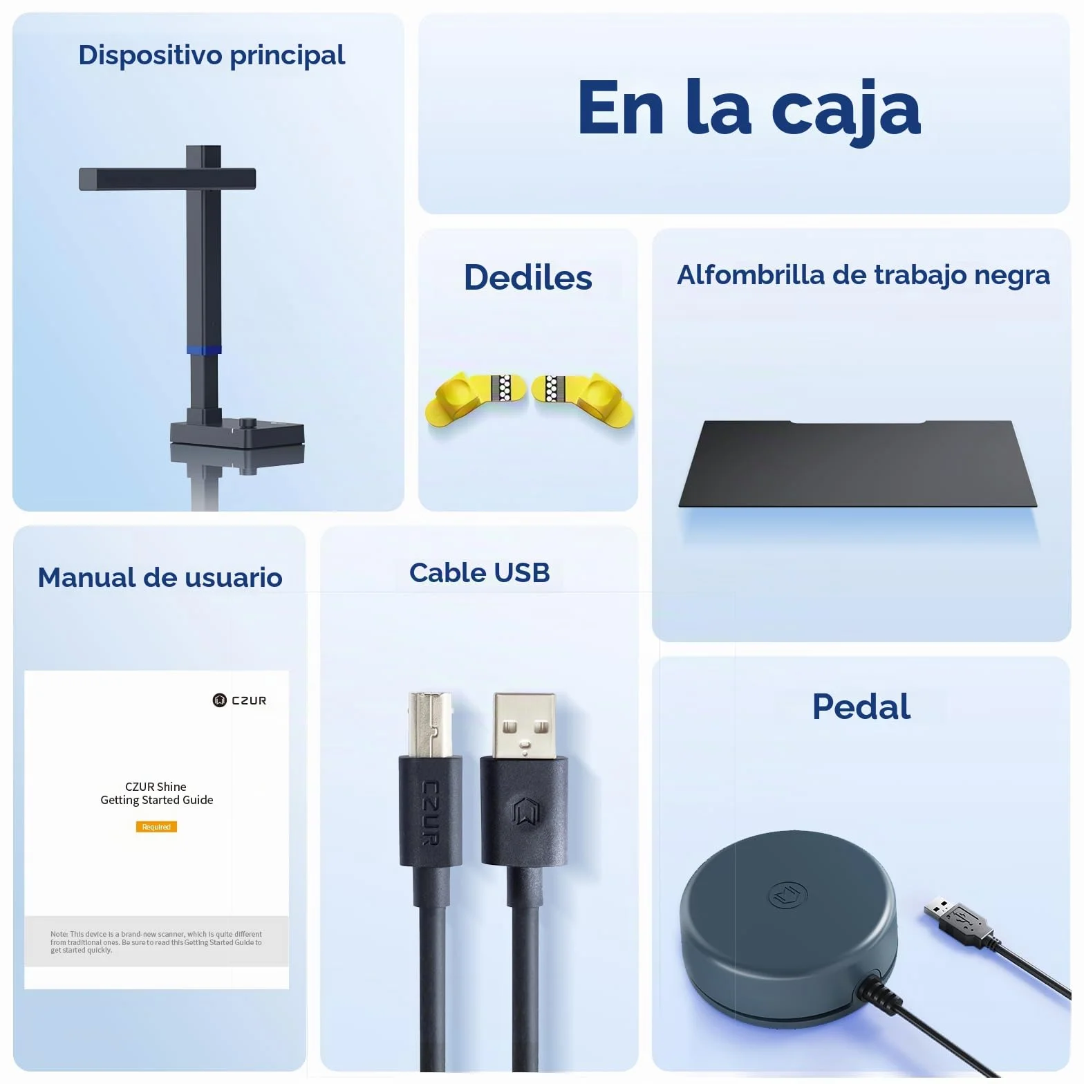 CZUR Shine Ultra Escáner de Libros 13 MP OCR Portátil A4/A3 Alta Velocidad